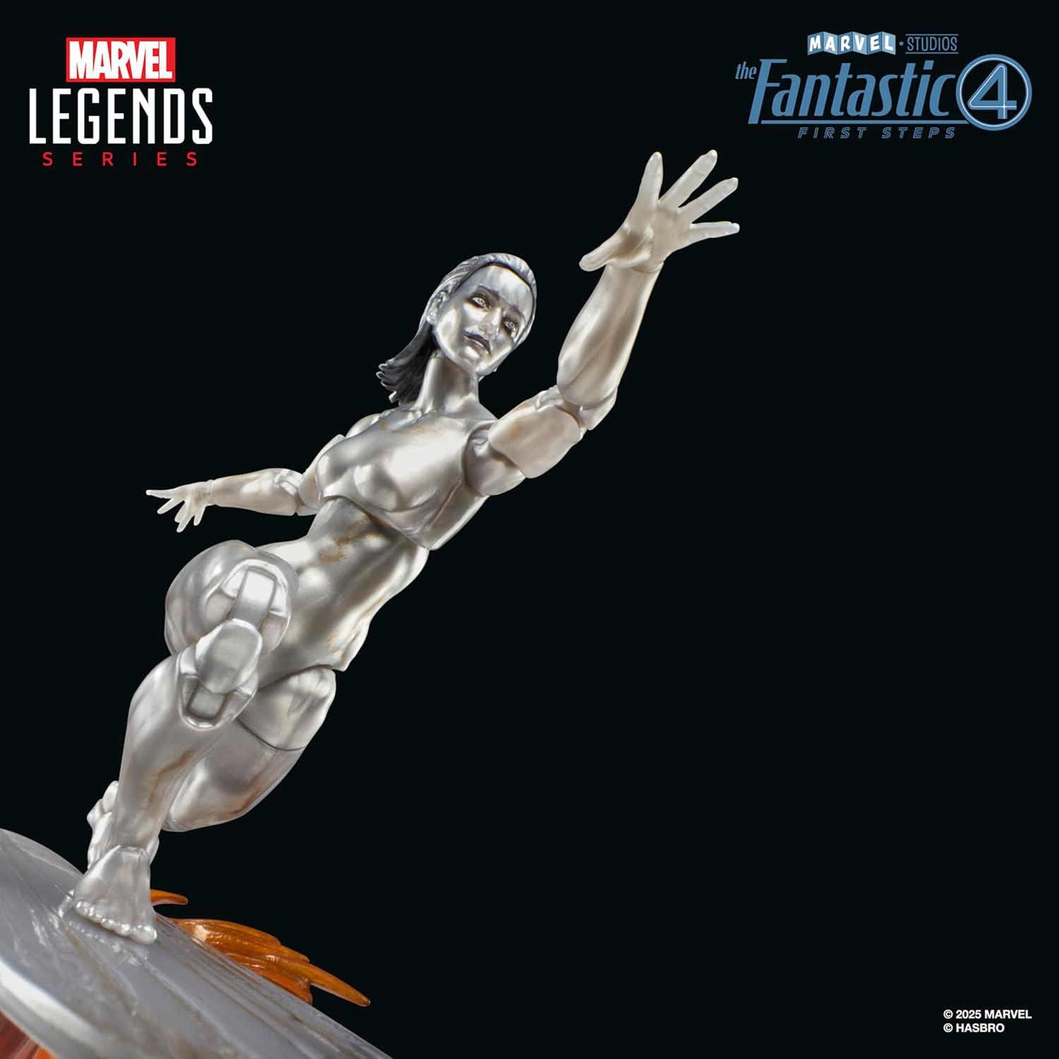 Marvel Legends Series Silver Surfer, the Fantastic Four: First Steps Movie Collectible 6 Inch Action Figure Toy, Superhero Toy for Boys and Girls image number 5