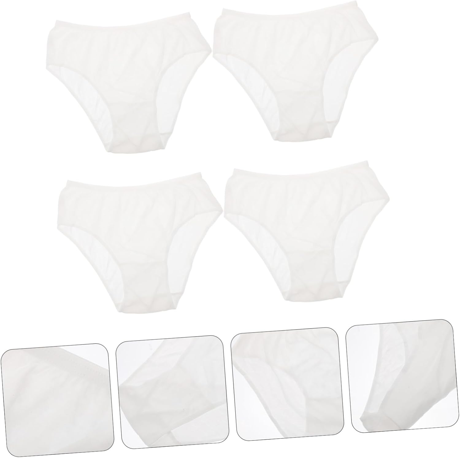 4Pcs Disposable Maternity Underwear Cotton Breathable Comfortable Disposable Panties for Women Postpartum Use White XXL Size