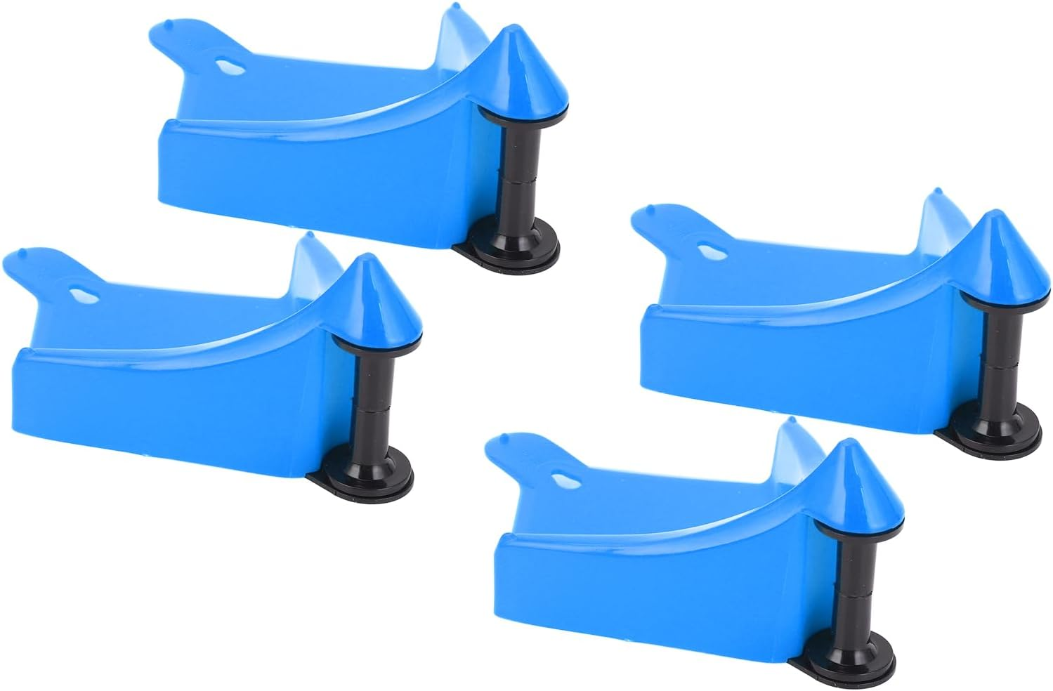 Generic 4 Pcs Car Hose Guides, Plastic Hose Guides for Car Wash, Tire Roller Preventing Stucking and Snagging under Tires for Motorcycle Truck Wheel Rolling System Tool (Black)