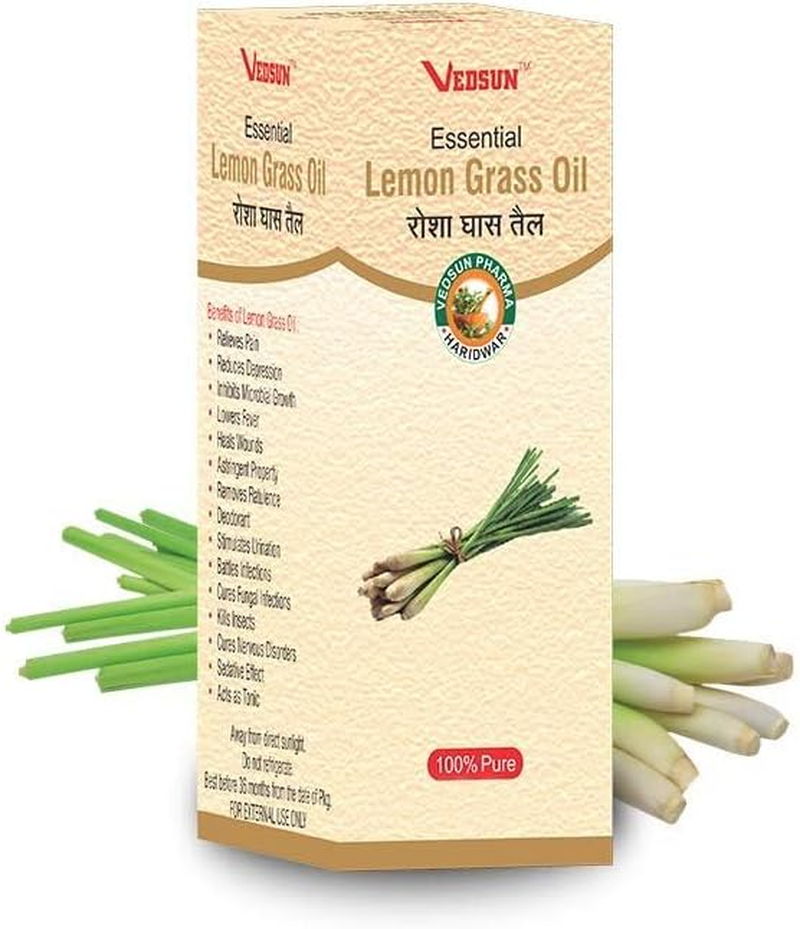 Vedsun Lemon Grass Essential Oil 10Ml Pack of 3
