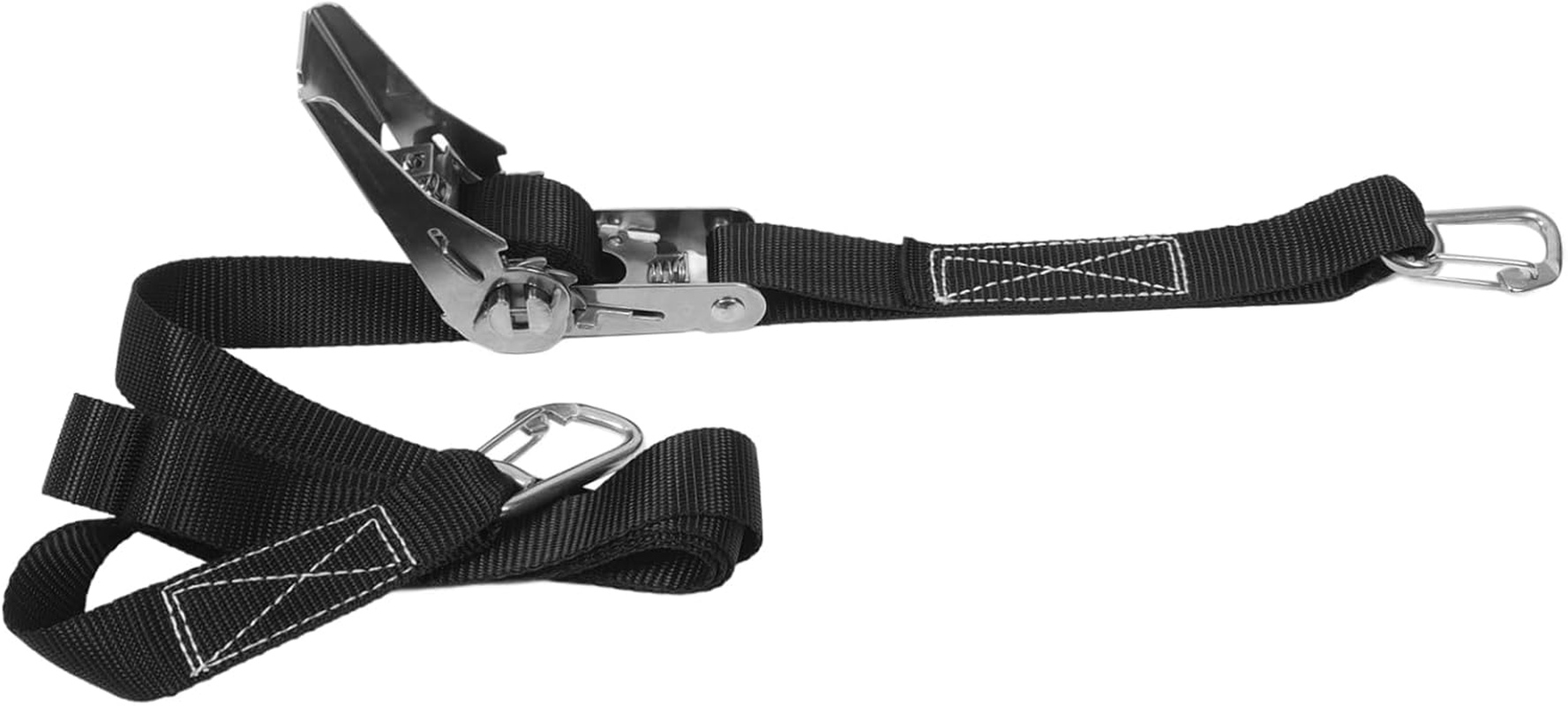 WOONEKY Stainless Steel Ratchet Rope Tightener Suitcase Luggage Connector Strap TSA Approved Luggage Straps for Suitcases image number 5