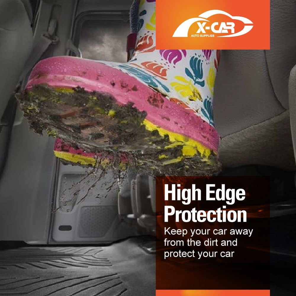 X-CAR 3D Floor Mats for Toyota Fortuner 2015-2025 Heavy Duty TPE Car Mats Carpet Liners Accessories image number 1