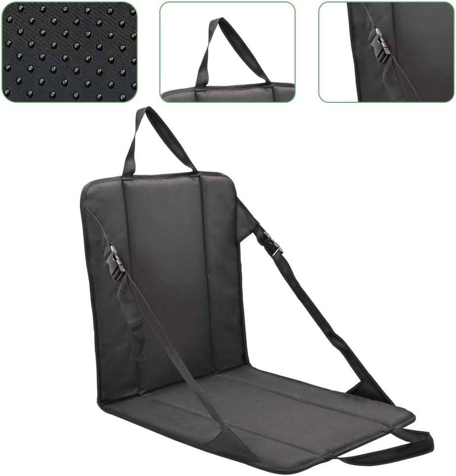 Foldable Travel Cushion, Outdoor Travel Pad, Ultra-Lightweight Portable Seat Mat, Comfortable for Camping & Stadium Events (Black 40X40X40Cm) image number 6