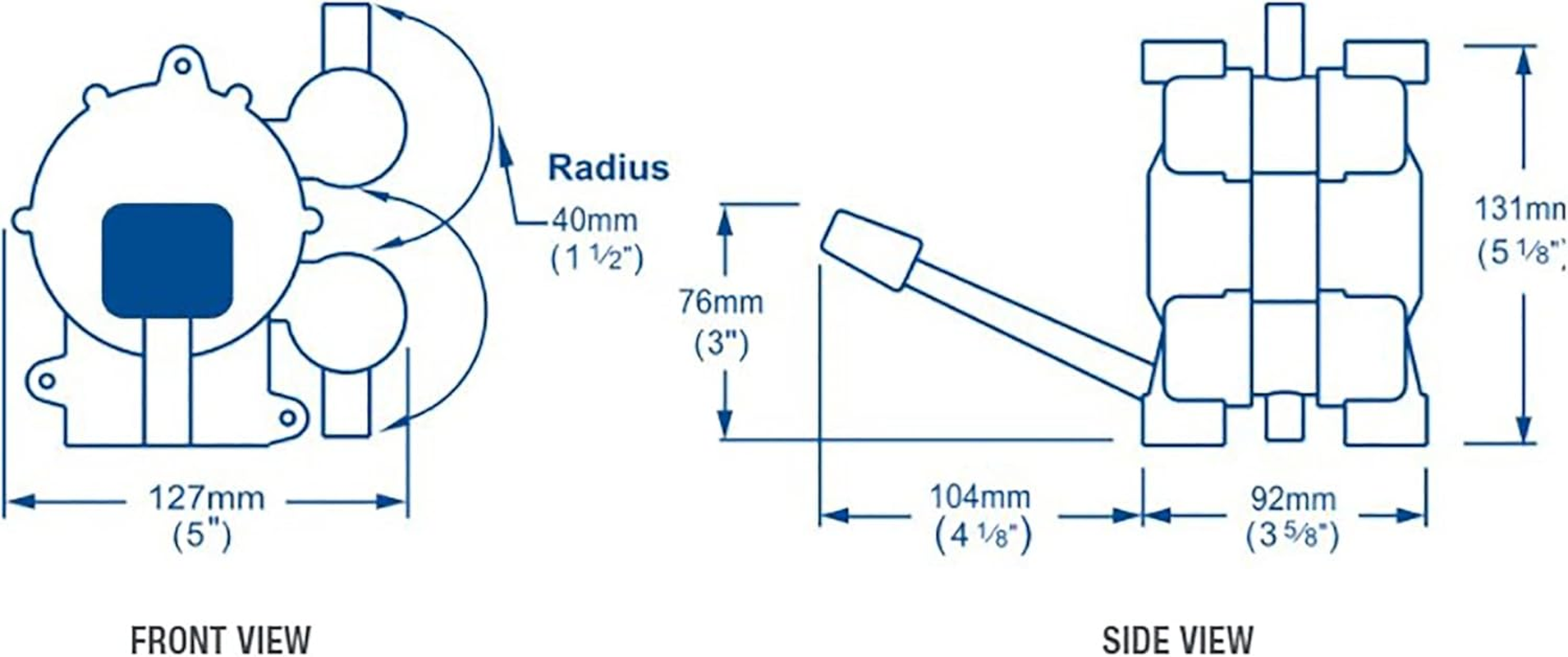 Whale GP0550 Gusher&reg; Galley Mk 3 Manual Freshwater Galley Pump, Foot Pedal-Operated, Right-Side Foot Lever image number 3