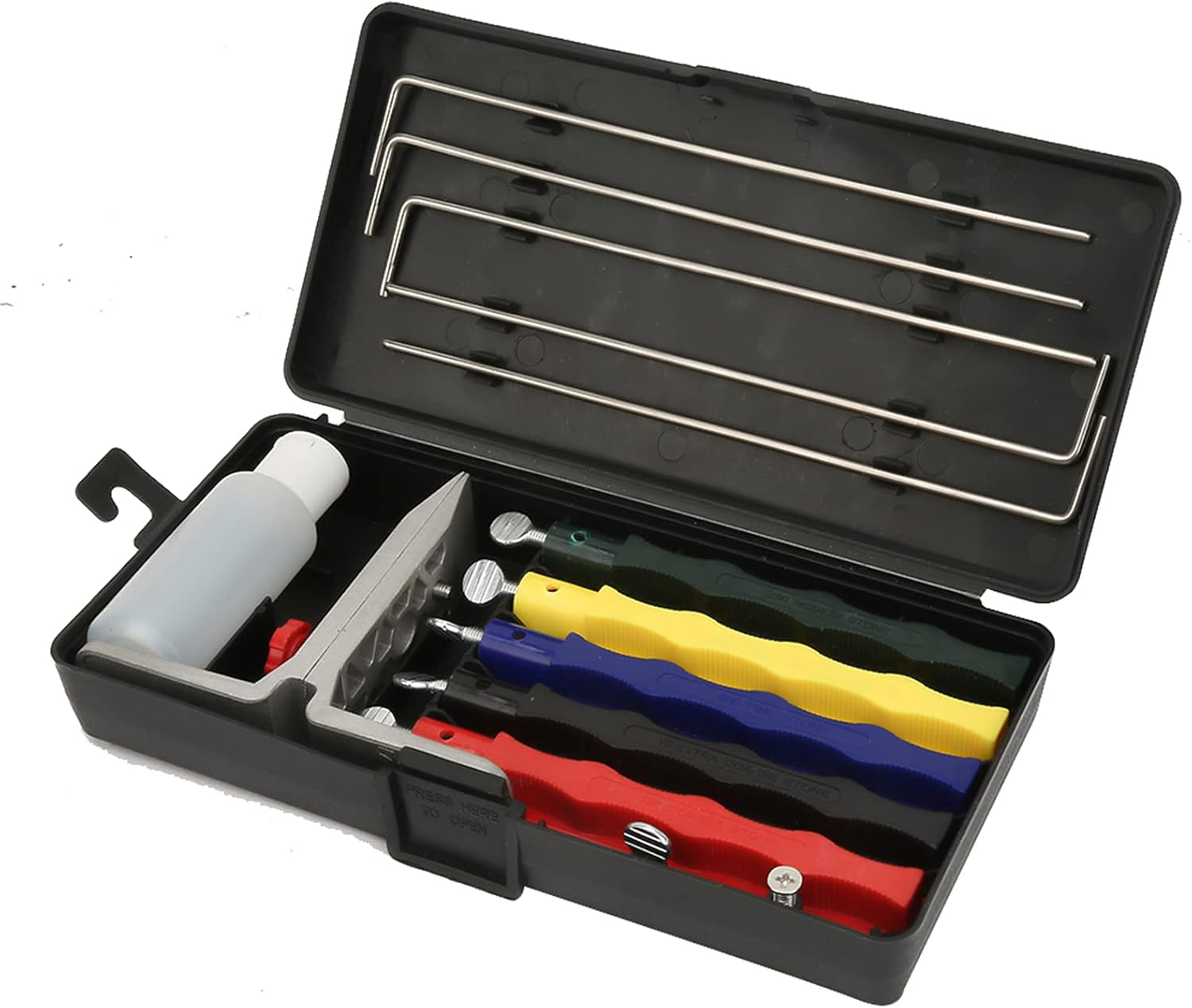 Lansky Knife Sharpener Set - Professional Kitchen Fix Angle Sharpening System with Stone Set - Ener image number 3