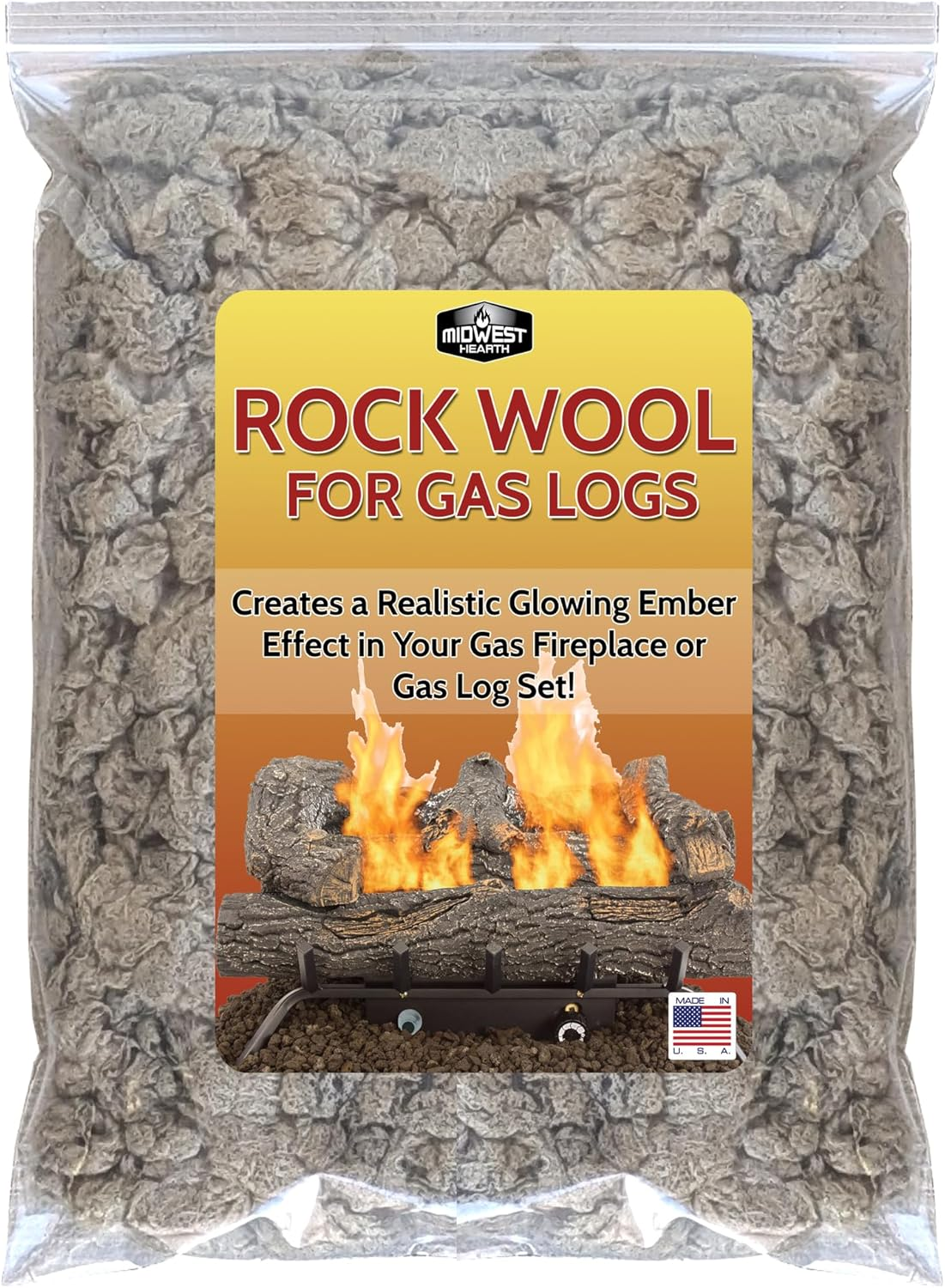 Midwest Hearth Rock Wool for Gas Log - 6 Oz. Bag image number 1