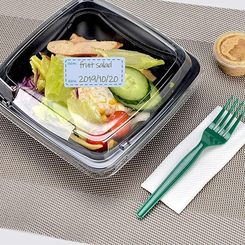 Hybsk Removable Freezer Labels 1X2 Inch Food Label 500 Pcs Refrigerator Storage Labels Waterproof Oil Resistant Pantry Label Date Stickers for Containers, Mason Jar, Bottle (Blue) - Red image number 3