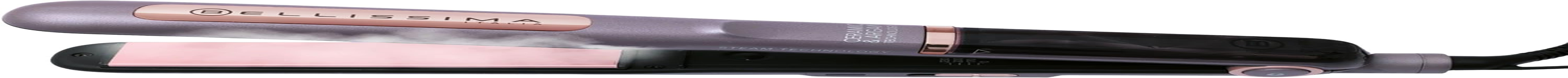 Bellissima Steam Ceramic & Argan Oil Steam Straightener, Ceramic and Argan Oil Coating, 3 Temperature Levels, Fast Heating, Oscillating Plates, Auto Shut-Off