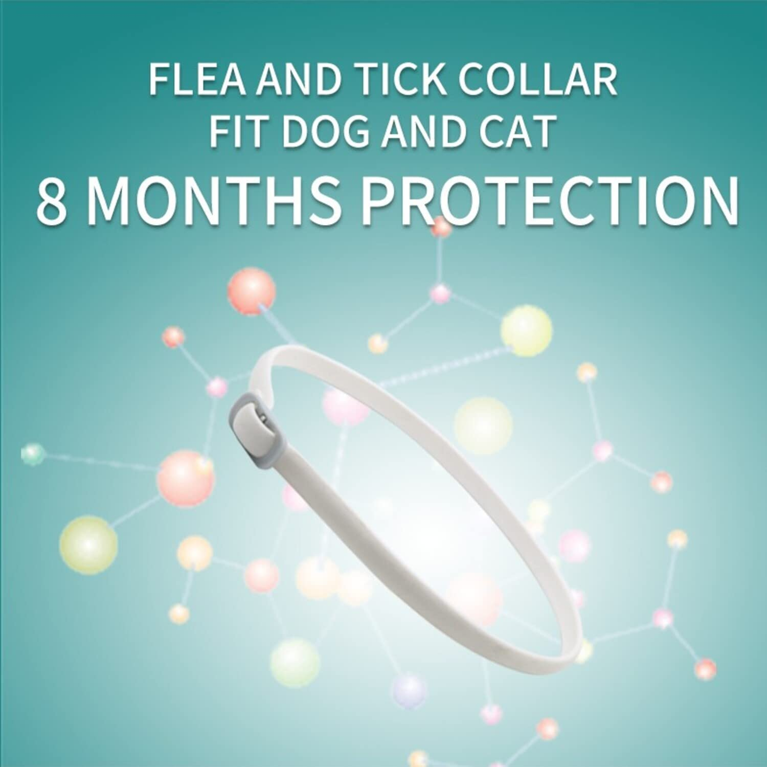 Pets4Luv Flea and Tick Collar for Cats, Natural Flea and Tick Prevention for Cats, 8 Months of Protection, One Size Fits All Cats, Adjustable and Waterproof, Pack Of, 3Pcs image number 6