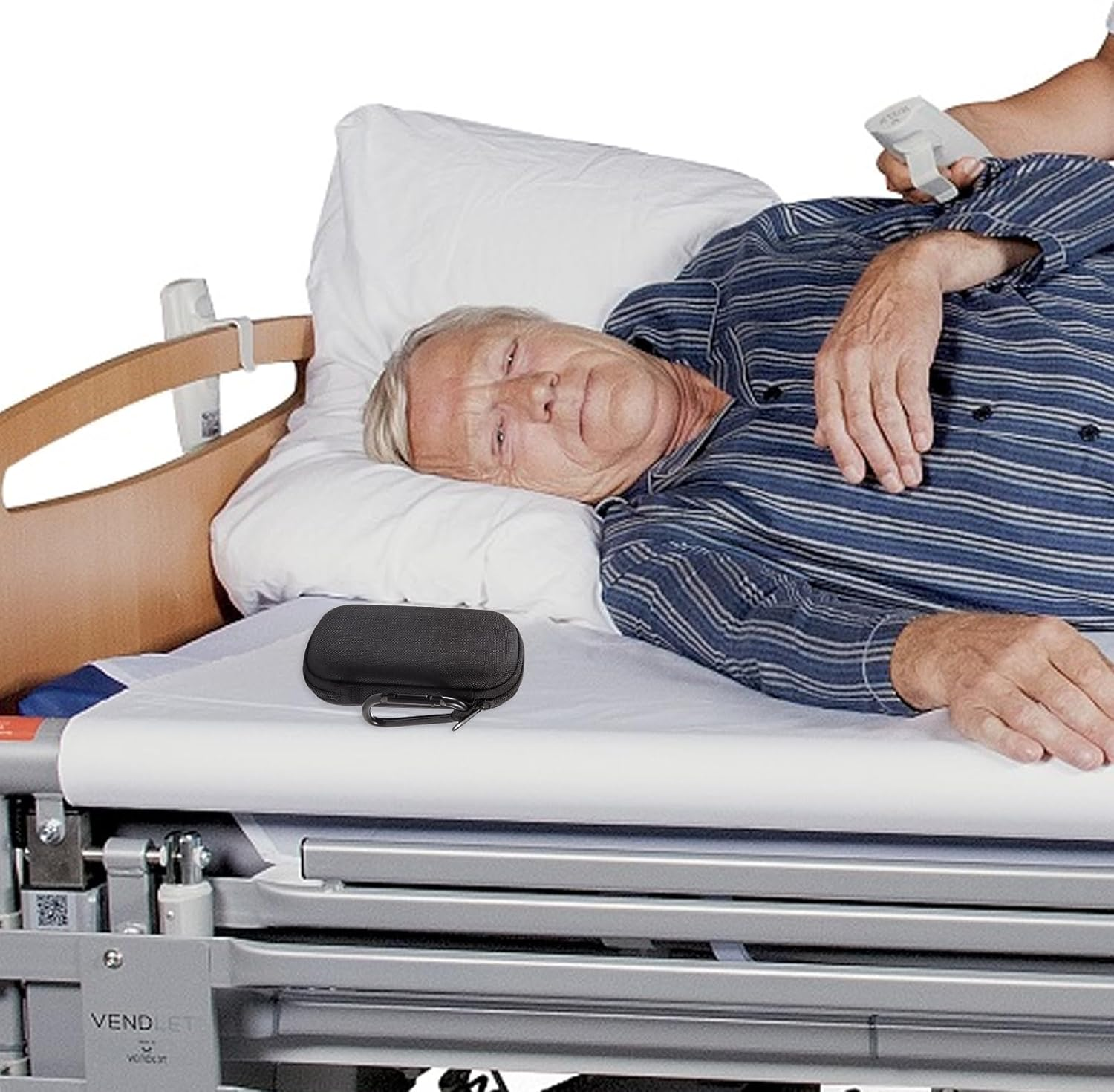 Heart Monitor Case for Alivecor Kardiamobile 6L/5L ECG/EKG &ndash; Lightweight Protective Carrying Case with Pill Box & Keychain, Compatible with Apple & Android Devices (Case Only)