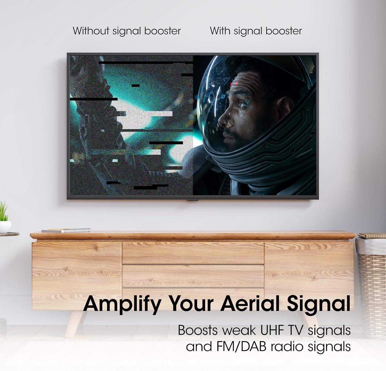 Slx Signal Booster, TV Amplifier Four Output 27820BMR - Improve Picture Quality and Channel Reception - Boost Your HD TV/FM/DAB Signal. 4 Way - for HD and Freeview image number 6