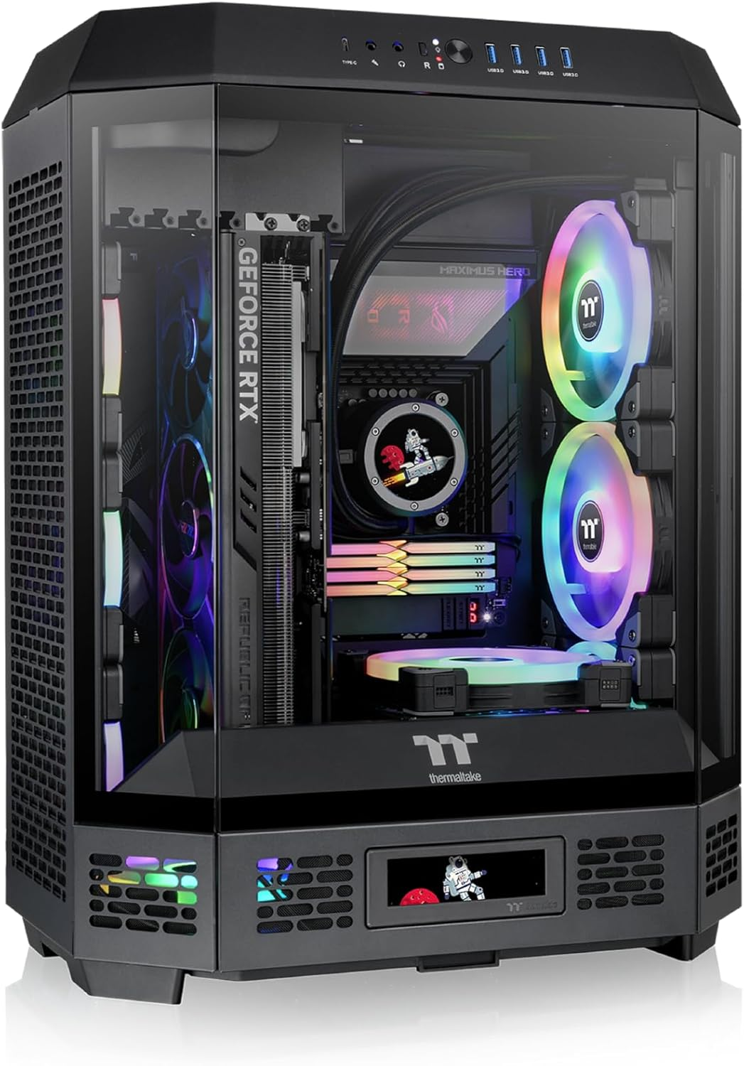 Thermaltake the Tower 600 Tempered Glass Mid Tower Case Snow Edition, CA-1Z1-00M6WN-00