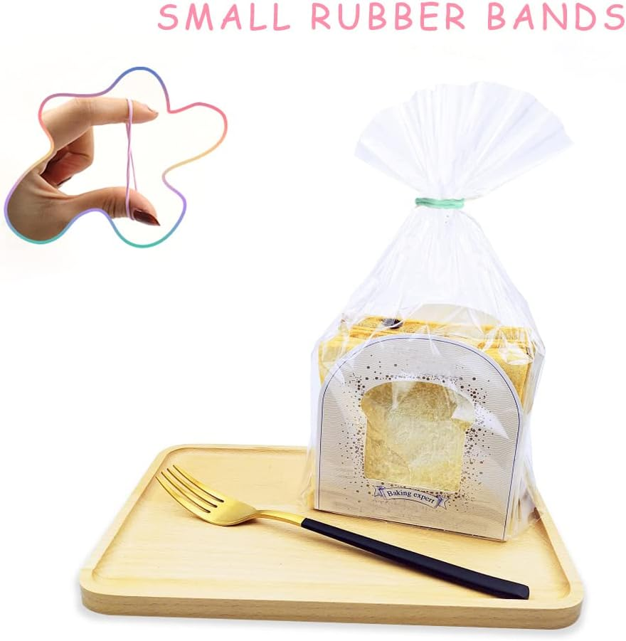 Modixun 300Pcs Colorful Rubber Bands, 1In 2.5Cm Small Rubber Bands, File Bands Stretchable Elastic Bands for School Home Office Stationery Supplies