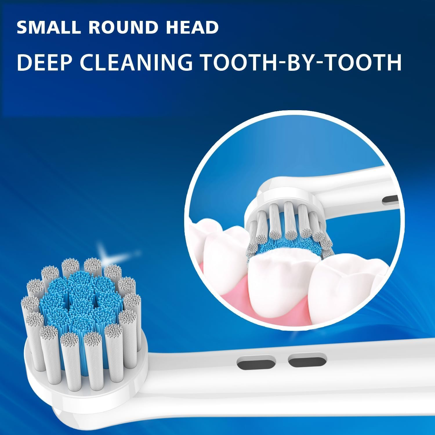 Soft Sensitive Toothbrush Heads Compatible with Oral B Pro Toothbrush, Fit Vitality Plus, Pro 700 100 300 2000, Replacement Brush Heads Soft Sensitive for Gentle Gum Care image number 5
