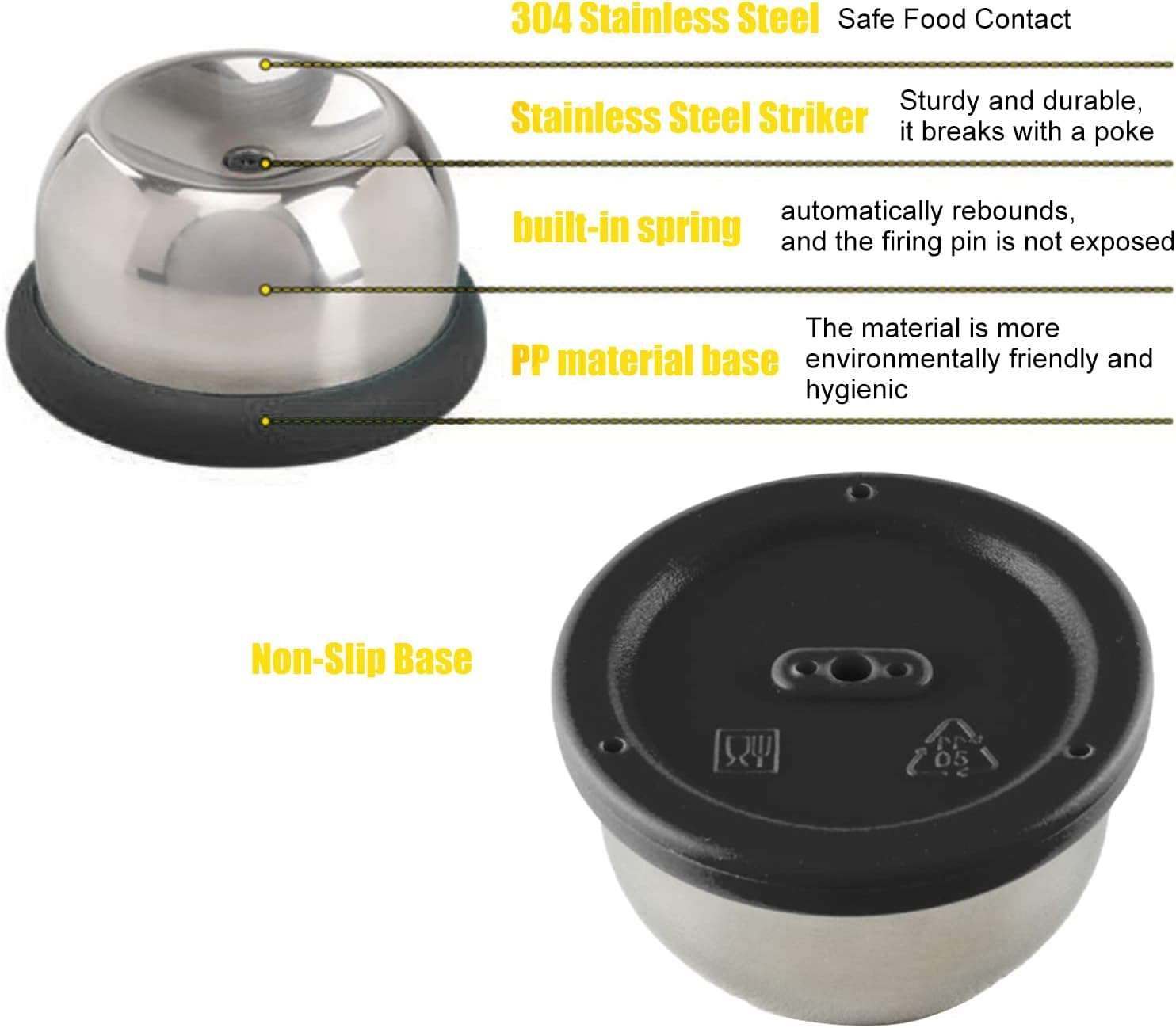 Boiled Egg Piercer | Stainless Steel Egg Piercer Peeler - Stainless Steel Shell Egg Poker Peeler, Fast Egg Piercing Tool to Easily Peel Eggs, Kitchen Gadgets Puchen