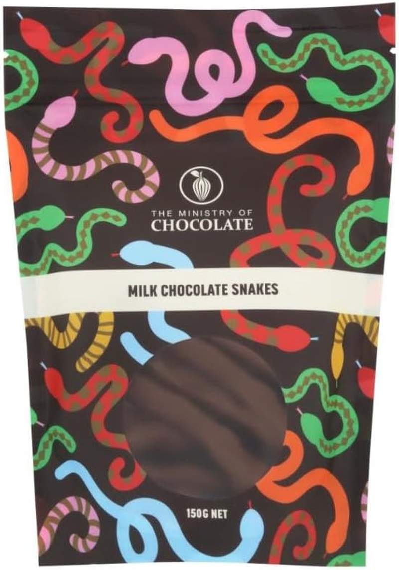 The Ministry of Chocolate Milk Chocolate Coated Snakes 150 G