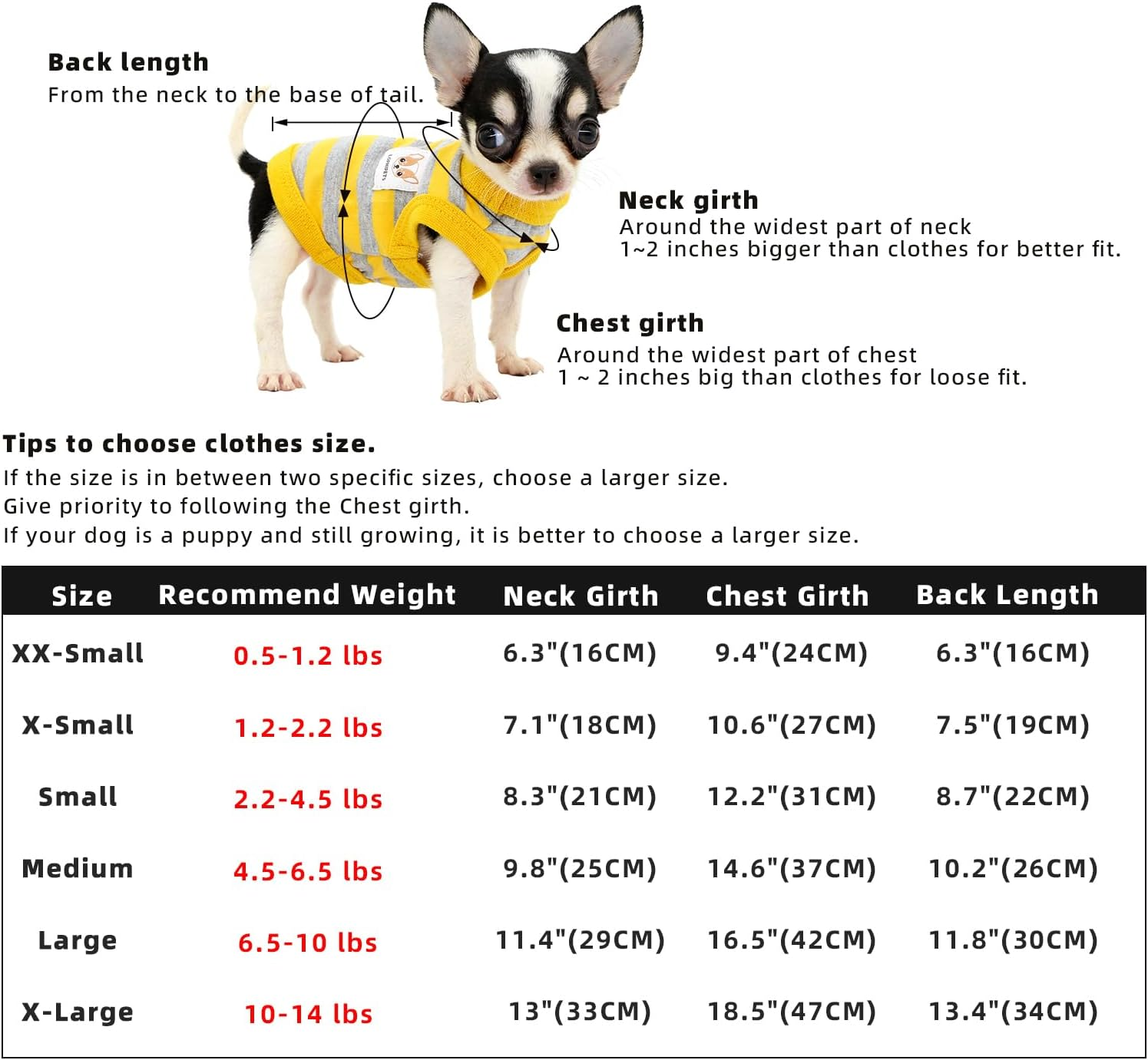 LOPHIPETS 100% Cotton Rib Dog Shirt Vest for Small Dogs Teacup Chihuahua Yorkie Puppy Clothes Tank Tee-Pink/Xs image number 3