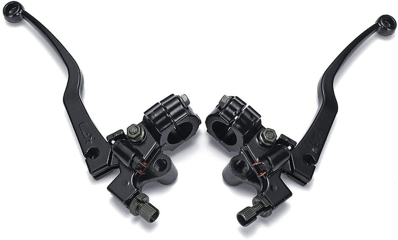 GLXAU Pair Motorcycle Brake Clutch Levers Black for Honda CG 125 Aluminum Alloy Motorbike Brake & Clutch Lever Cable Front Brake image number 3