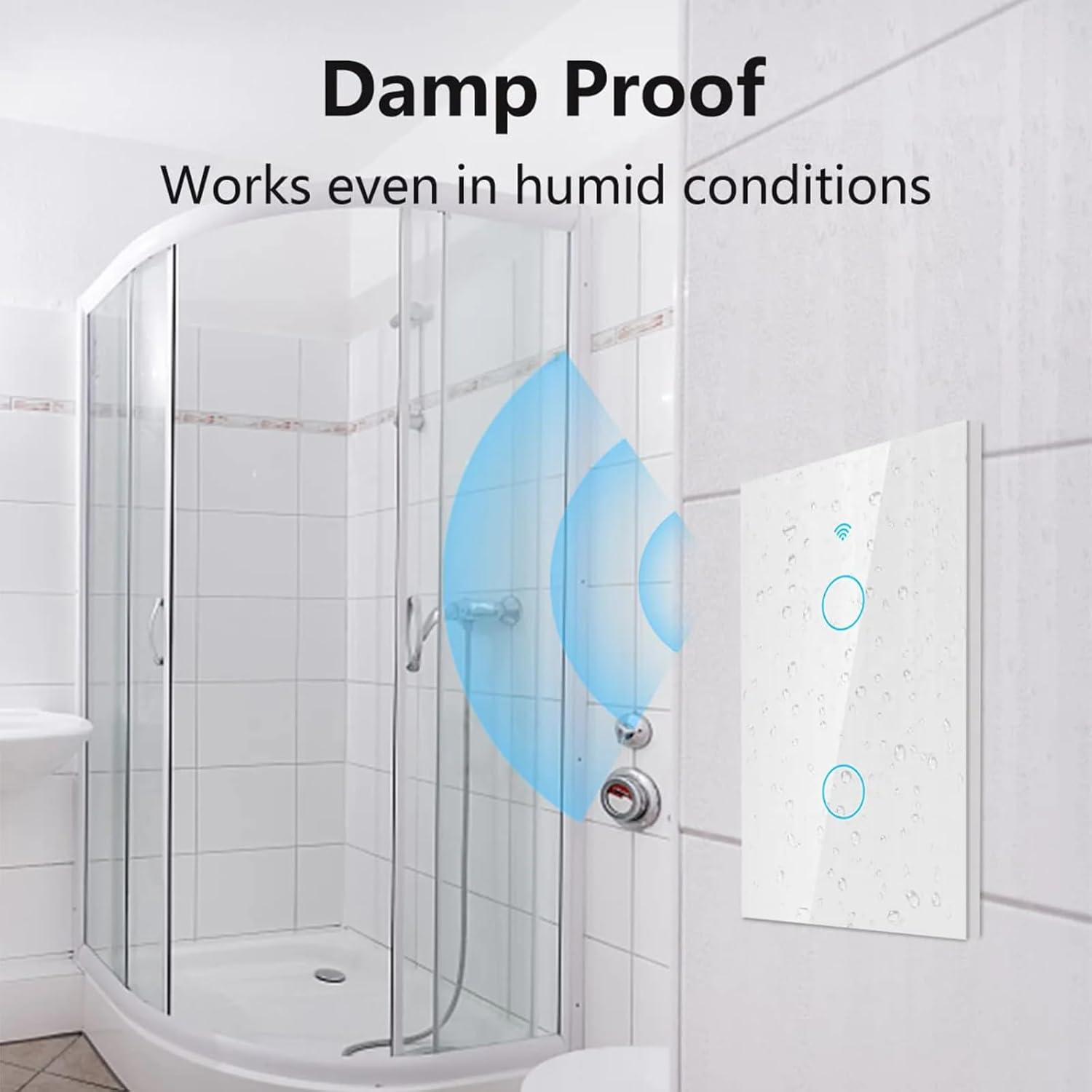 7Pandas Smart Light Switch, Wifi Wall Light Touchpad Switch, Tempered Glass Touch Panel Touch Wall Mount Switches, Compatible with Alexa, Google Assistant, Remote Control, Timer (4Gang-Black) image number 6