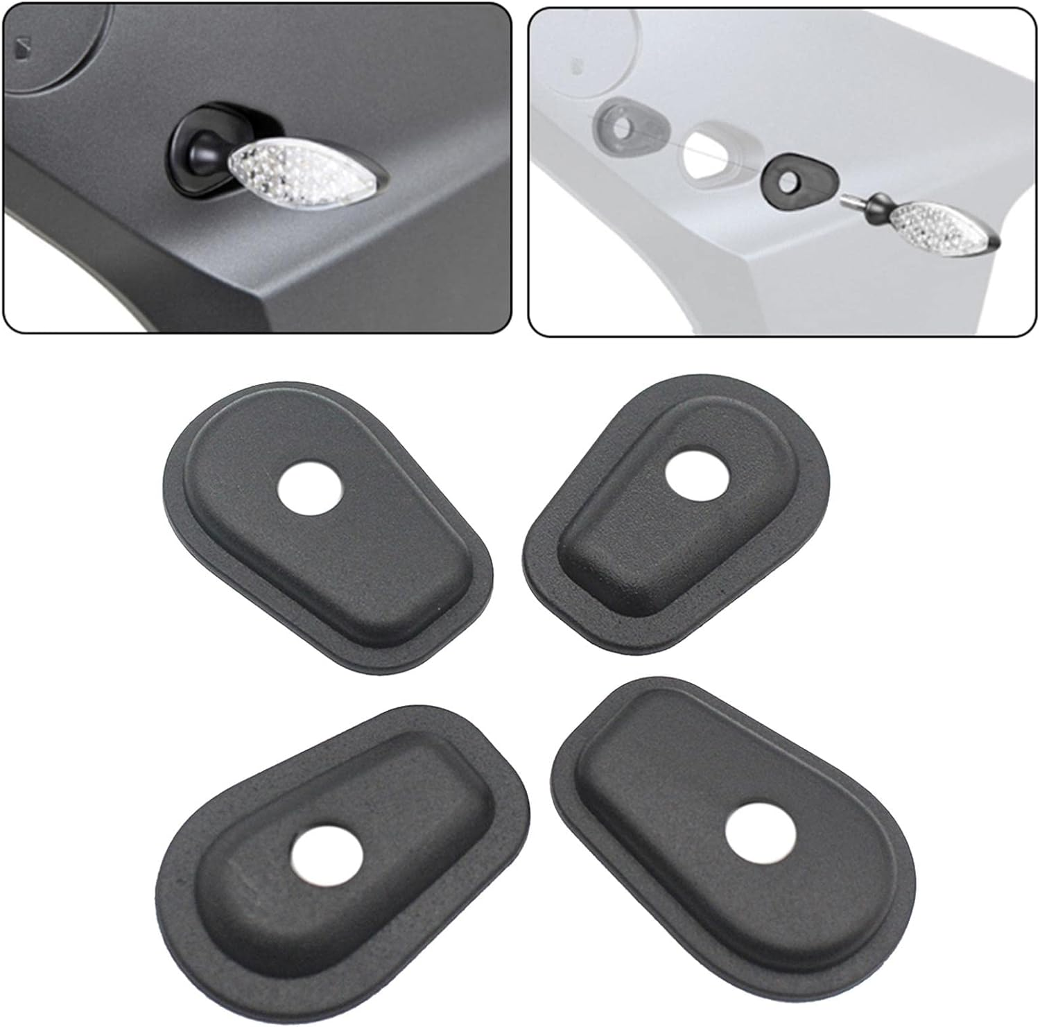 4 Pieces Motorcycle Turn Signals Indicator Adapter Spacers Fit for SX image number 3