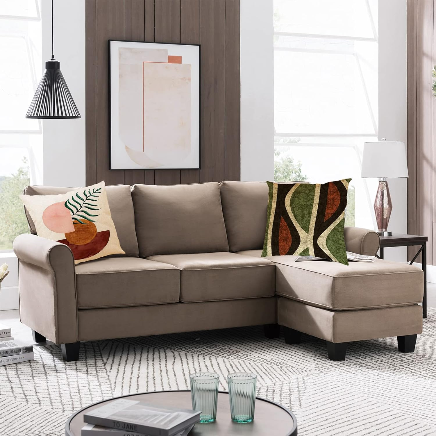 Throw Pillow Covers,4Pcs Pillow Covers 18X18,Cushion Coversfor Couch Pillows,Throw Pillows for Bed,Fall Home Decor,Modern Accent Cushion Cover image number 6