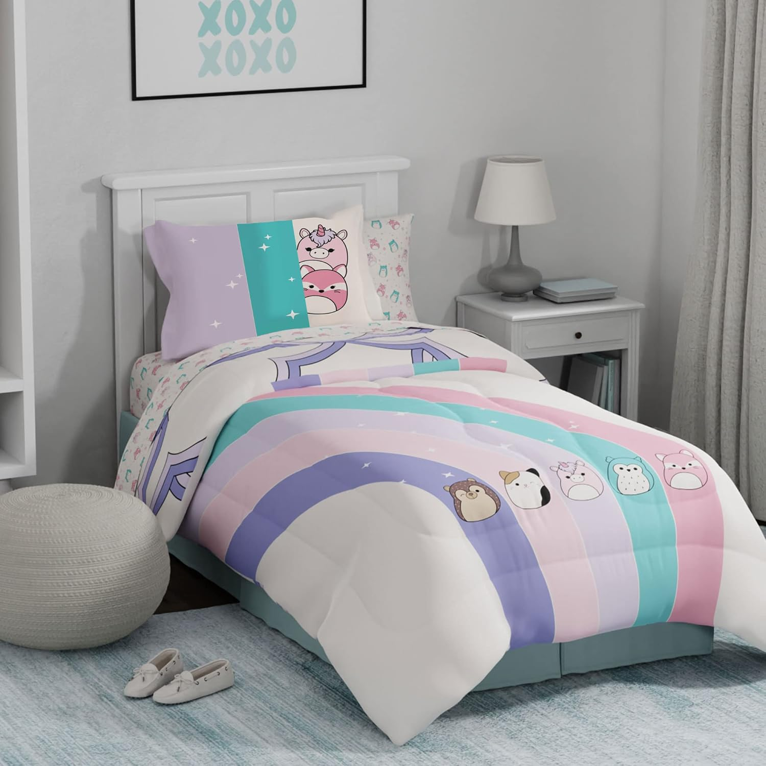 Franco Squishmallows Luxury Bedding Super Soft Premium Comforter with Sham, 3 Piece Twin Size, 100% Cotton (Official Squishmallows Product) image number 5