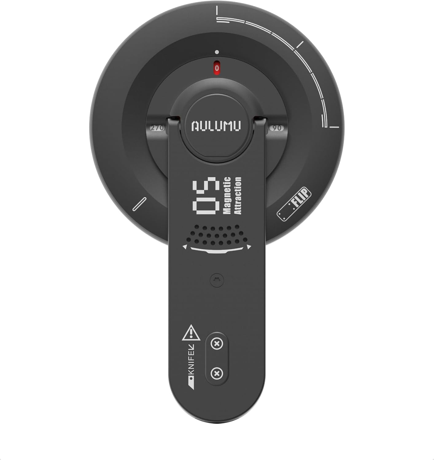 Aulumu G05 Air for Magsafe Grip Stand | Rotation Angle Adjustment |Aluminium Alloy Ultra Light & Ultra Thin | with Box Opener- Black