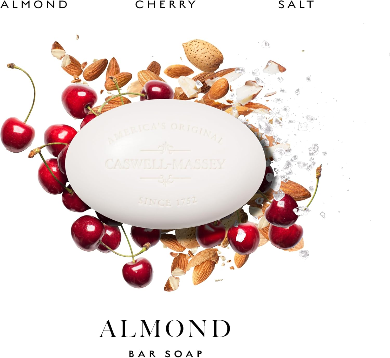 Caswell-Massey Natural Bar Soap Gift Set - Almond Scent - Triple-Milled Moisturizing Body Soap Bars for Men & Women, Plant-Based Formula for Soft Skin, Made in USA, 3 X 5.8 Oz image number 6