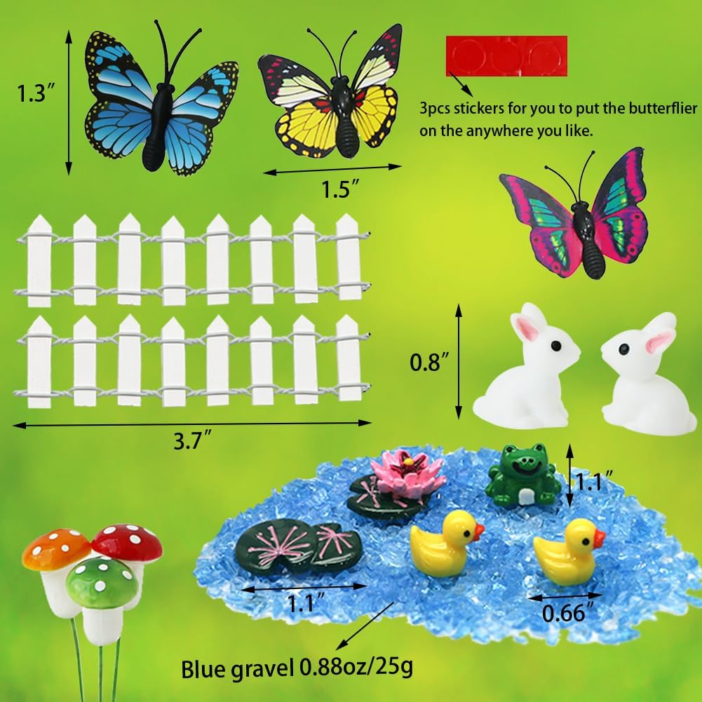 Bangbangda Outdoor Miniature Gnome Garden Kit- Fairy Houses Village Accessories Set Fishing Gnome Figurines Statue Patio Cake Topper Decor for Boy Girl Mother Girlfriend Birthday Gifts image number 5