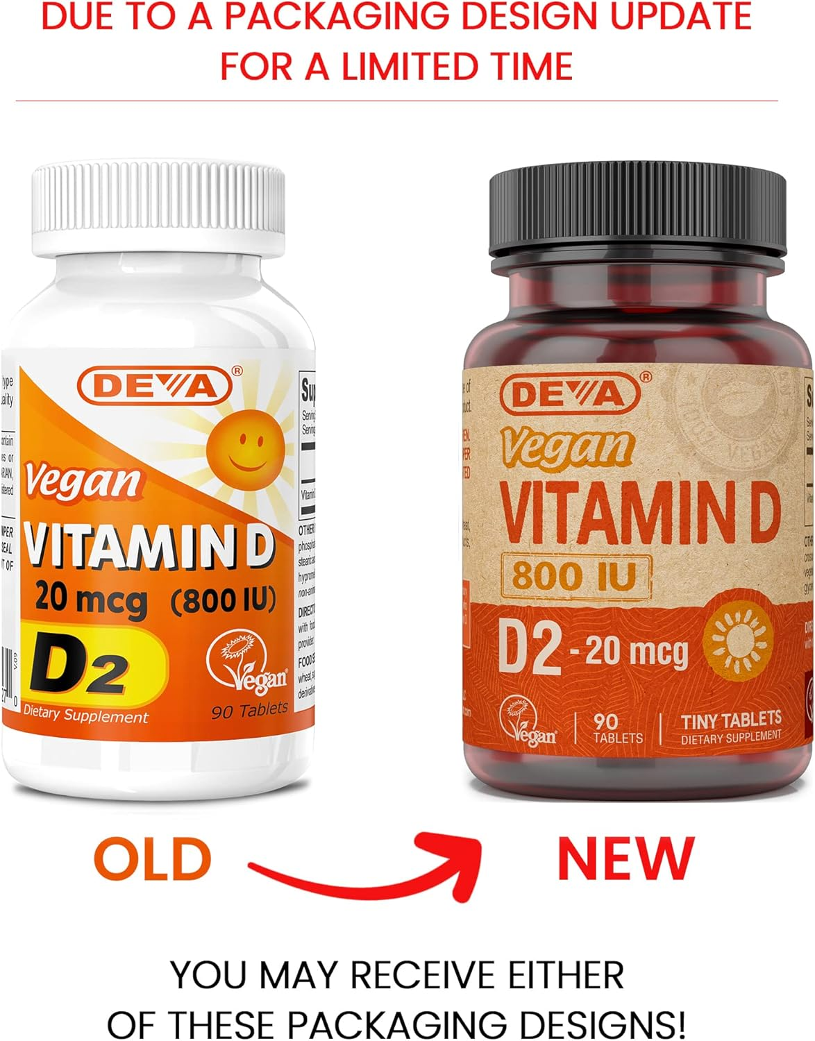 Deva Nutrition - Vegan Vitamin D2 800 IU - 90 Tablets image number 3