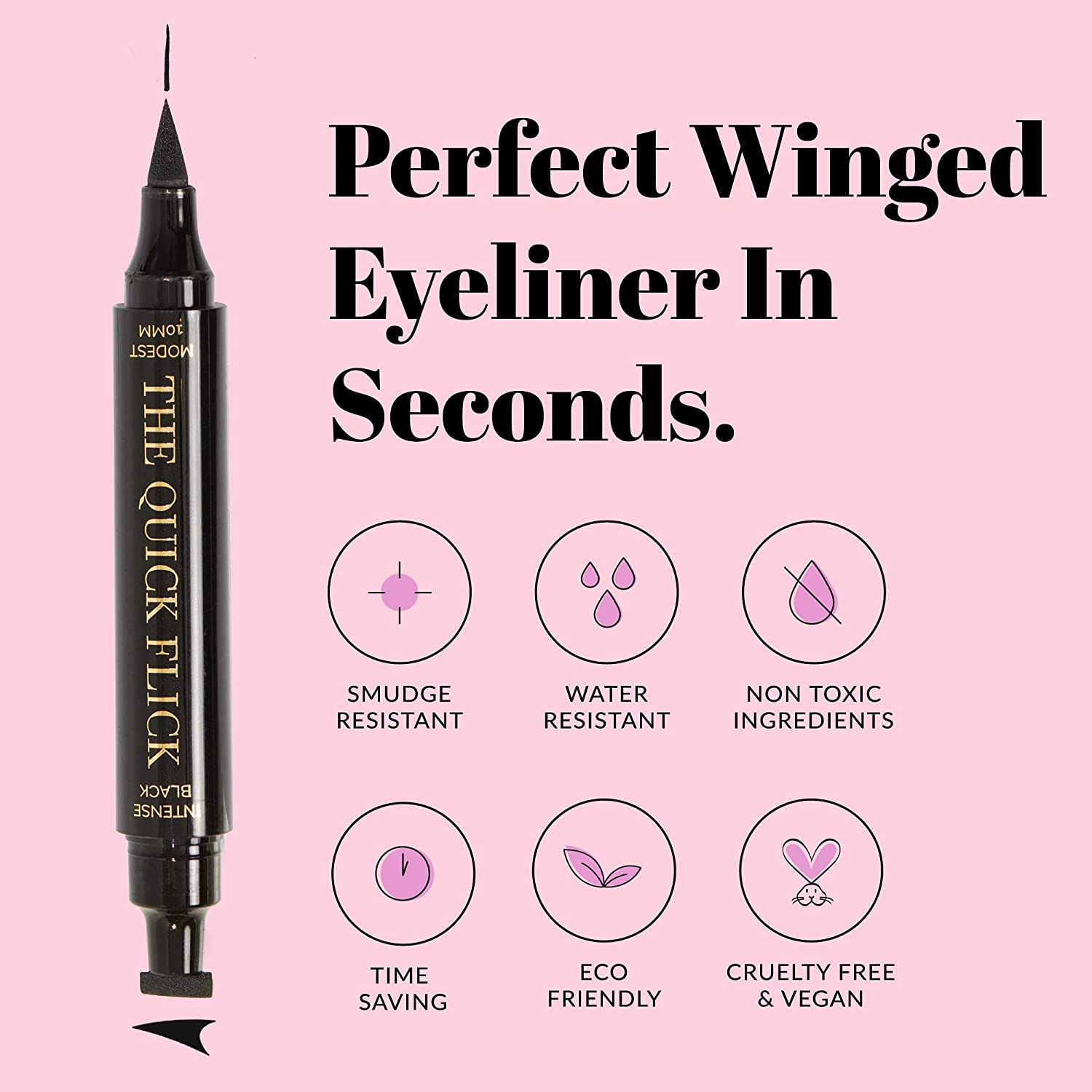 The Quick Flick Winged Eyeliner Stamp in Grand, Intense Black, 60 G image number 2