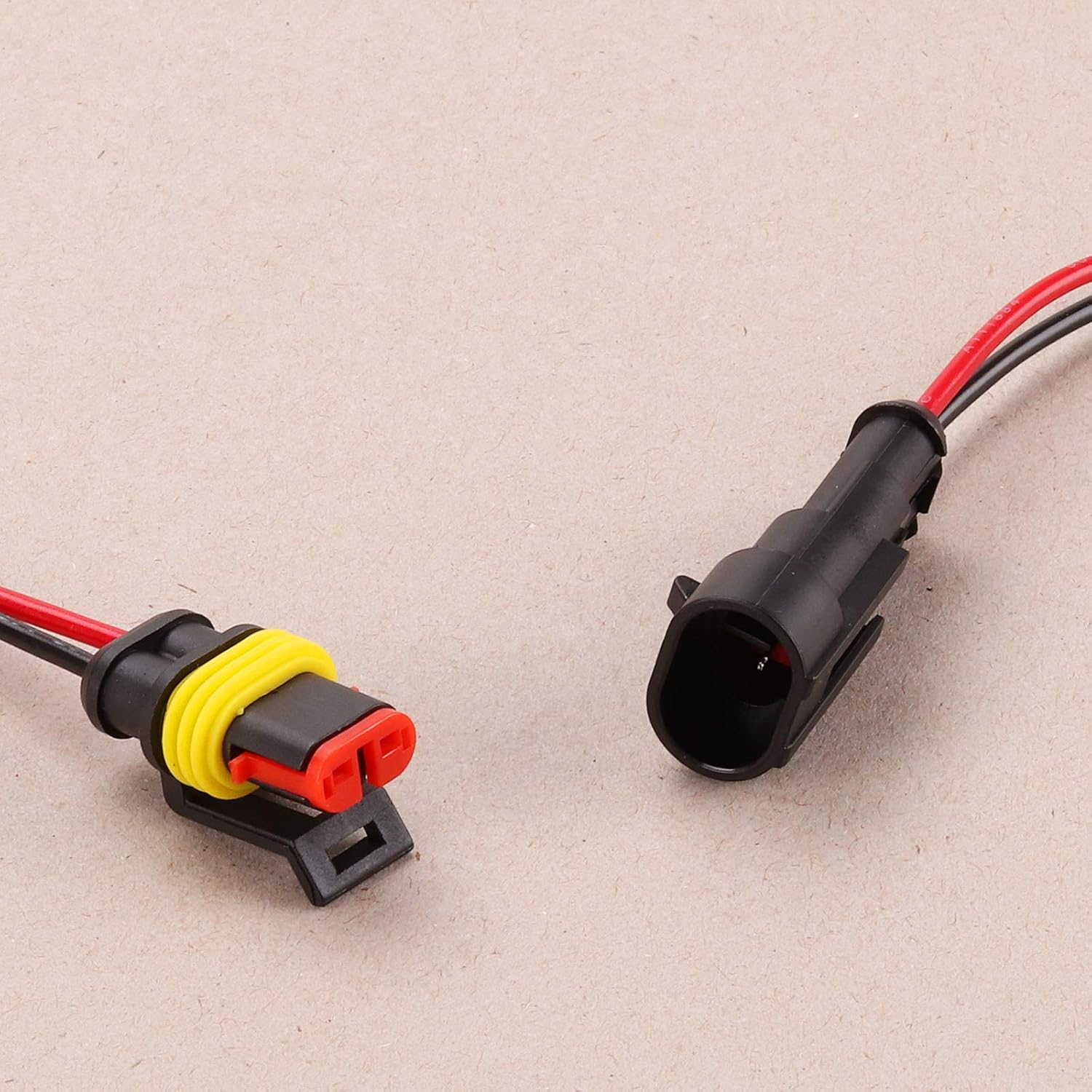 Kinstecks 10 Kit 2 Pin Waterproof Electrical Connector Auto Electrical Wire Connectors for Car Truck Boat Motorcycle and Other Wire Connections&iexcl;&shy; image number 2