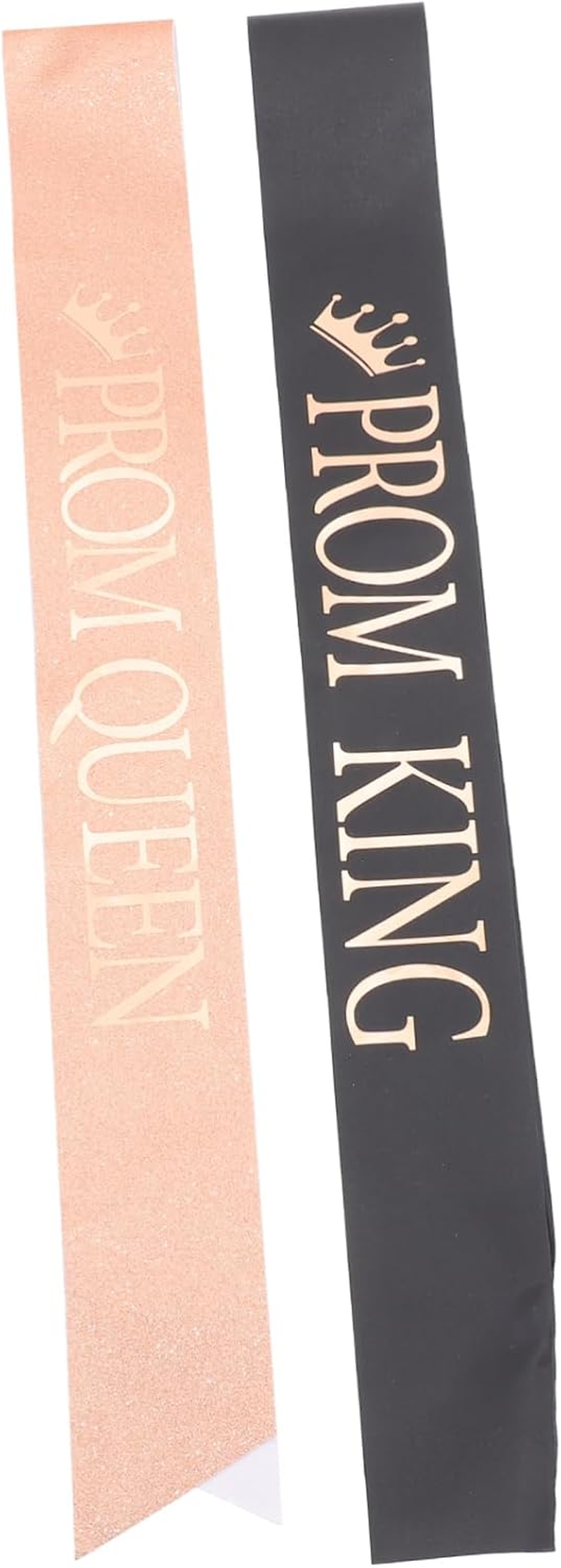 COOLHIYA 2Pcs Graduation Ceremony Belt Sash for Graduation Grad Crown Sash Graduation Queen and King Sash Birthday Sash Decorative Sashes Prom Queen Cloth Sash Graduation Party Decor