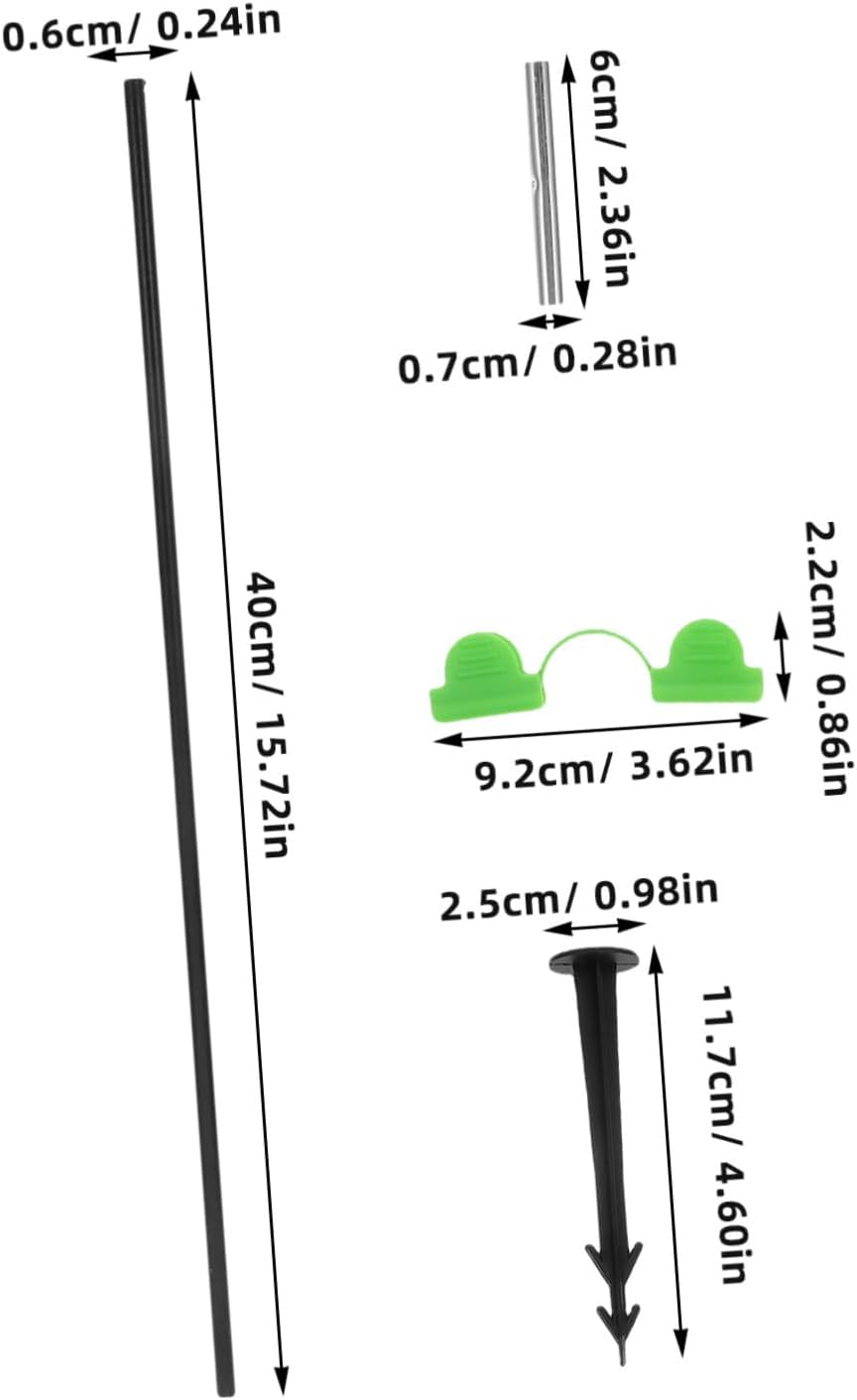 Sosoport Insect Net Bracket Garden Hoops Garden Hoops Raised Bed Protection against Snails Greenhouse Kit Netting Support Greenhouse