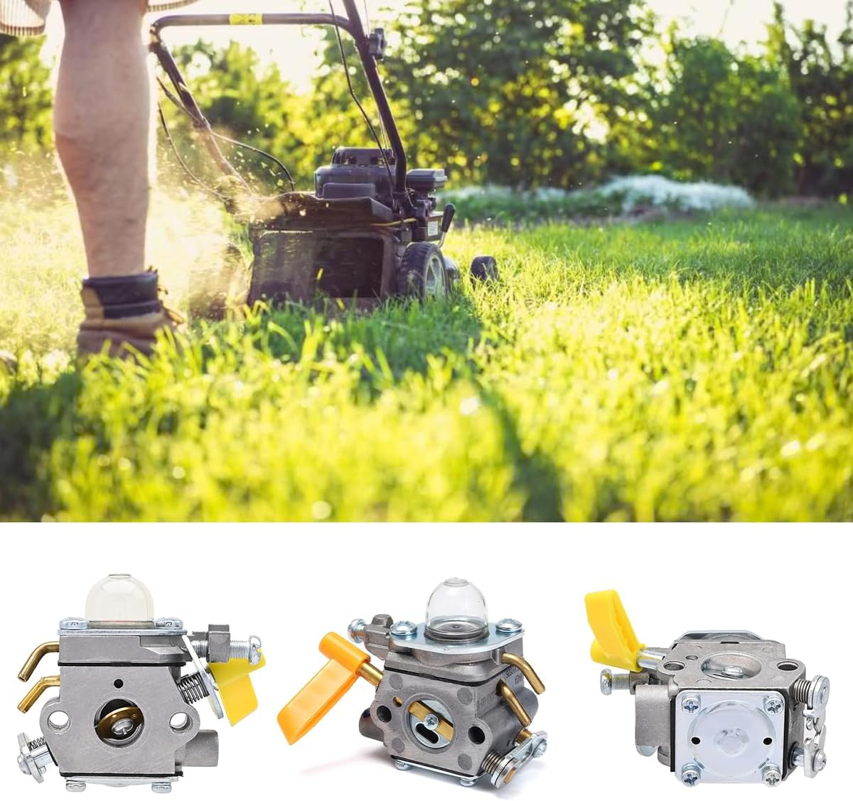 AIMALL Replacement Carburetor Compatible with Stens 616-428, Ryobi 308054013, Homelite 308054013, Zama C1U-H60, 2.16 X 1.37 Inch image number 2