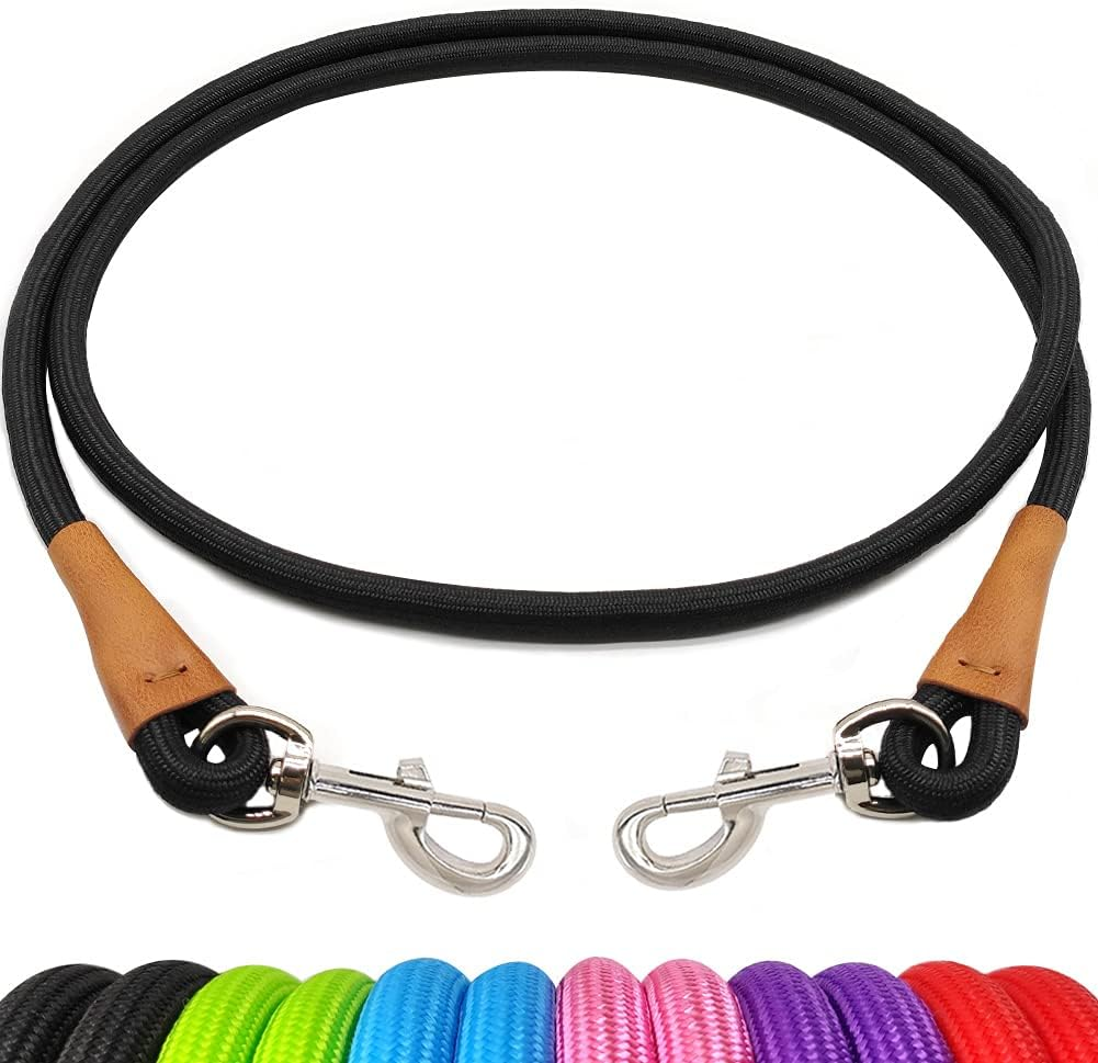 YUCFOREN 6 Foot Dog Tie Out Rope Leash, Training Tie down Heavy Duty Climbing Nylon Basic Leash for Camping, Indoor, Outdoor and Front Yard