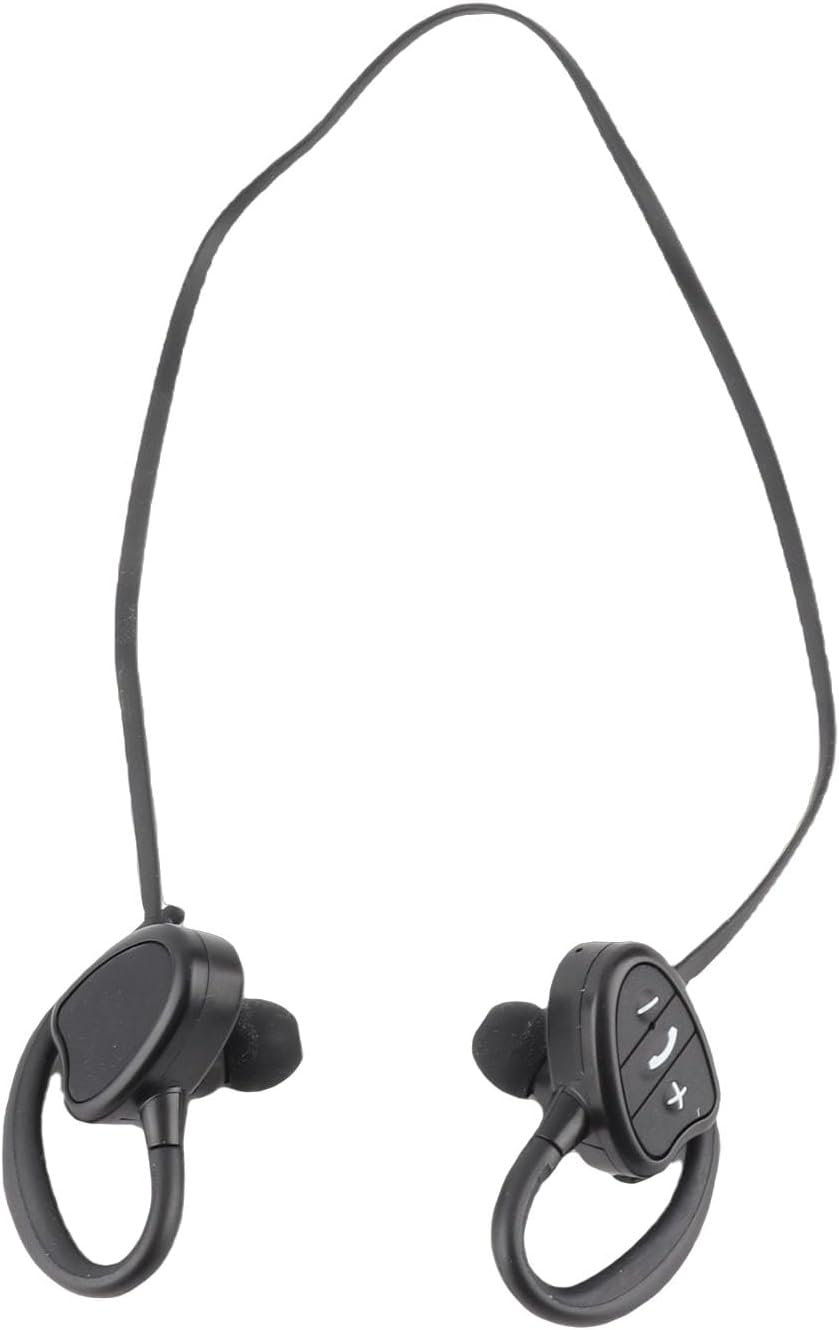 Qcwwy Swimming Tooth Headphones In-Ear Swimming Headphones, Headphone Headset for Dives, Inflatable Top Ring Swimming Pools (Black) image number 4