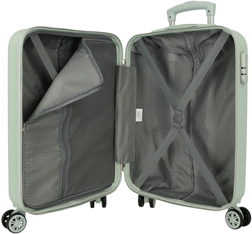 Disney Frozen Arendelle Is Magic Cabin Suitcase Green 38X55X20Cm Hard ABS Combination Lock Side 34L 2Kg 4 Double Wheels Hand Luggage, Green, One Size, Cabin Suitcase, Green, One Size, Cabin Suitcase image number 4