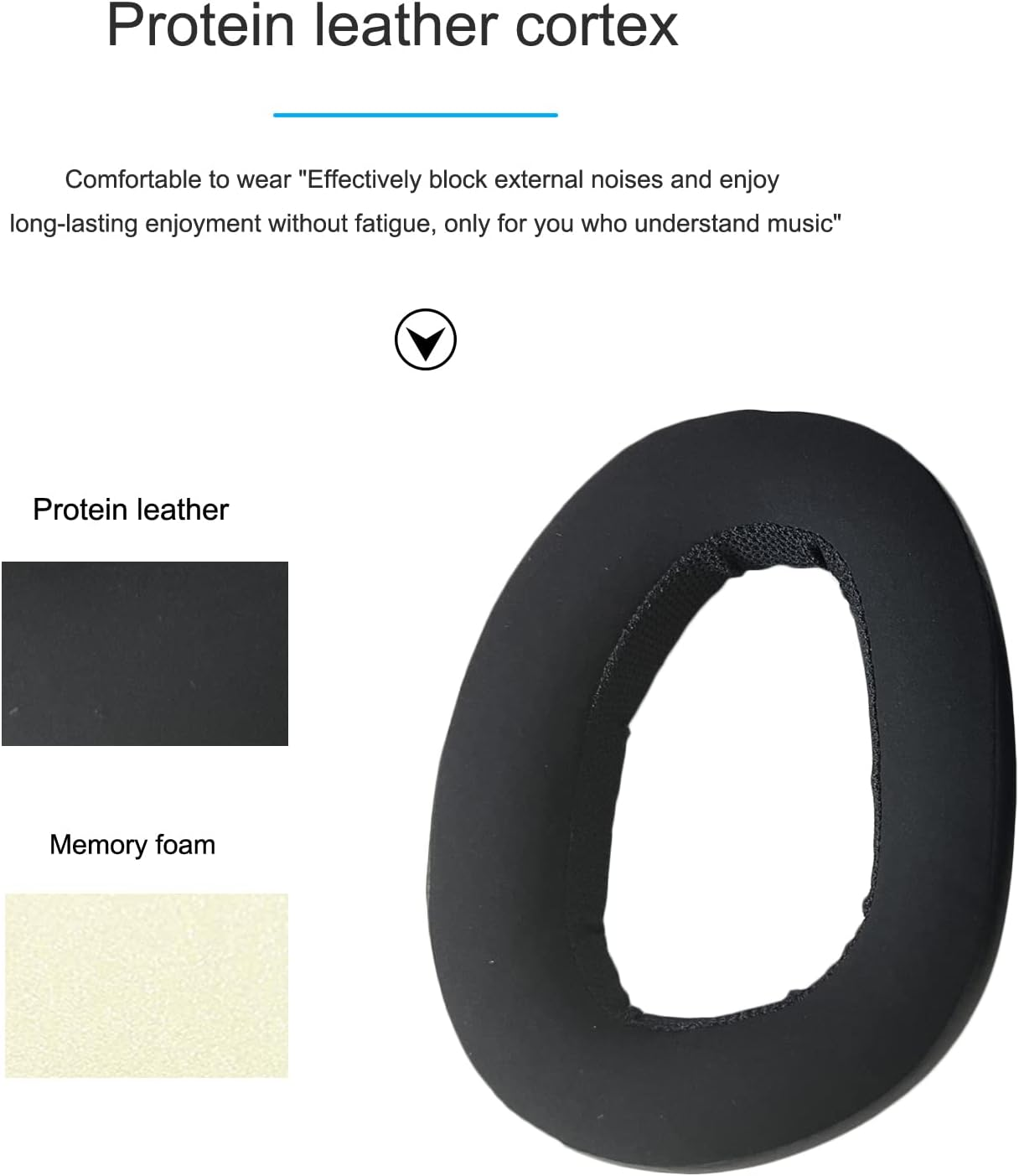 Adhiper Replacement GSP 600 Ear Pads, Compatible with Sennheiser GSP 600, GSP 670, GSP 500 Professional Gaming Headphones Earpads, Headset Ear Pads Spare Parts (Black) image number 5