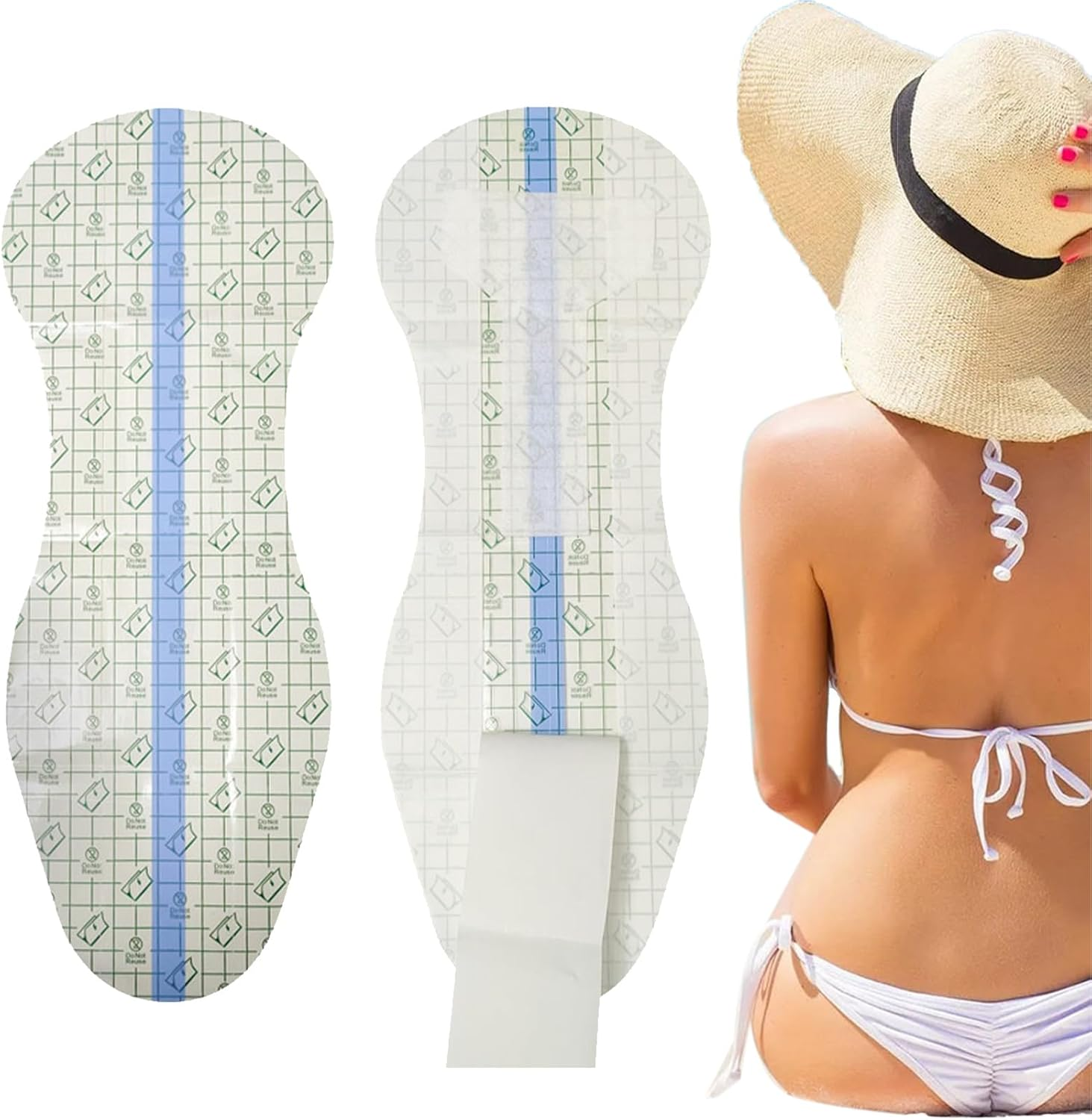 Swim Panti Liner, PU Clear Hygienic Liners for Swimwear, Private Panti Liner, Portable Panty Liners for Women Swimsuits and Lingerie Panty Liner image number 1