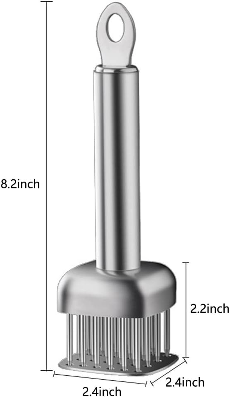 AMPSEVEN Meat Tenderizer Tool,Stainless Steel Meat Tenderizer Needle for Steak Beef Pork Chicken BBQ image number 3