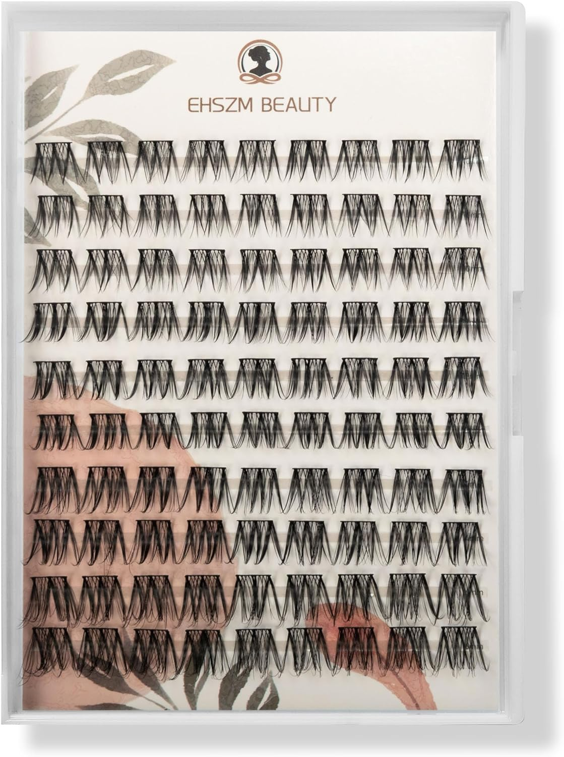 Natural Wispy Look,10Mm,12Mm,14Mm,16Mm(10-16Mm) D Curl Lash Clusters,Mega Individual Lash Extensions,Lightweight, Easy to Apply,Ehszm Beauty(Mercury) image number 1