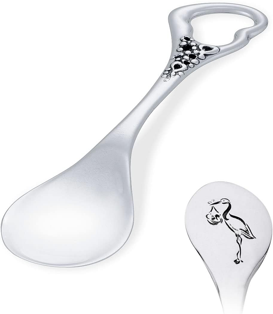 Sterling Silver Small Spoon Engraved Christening Birth Gift