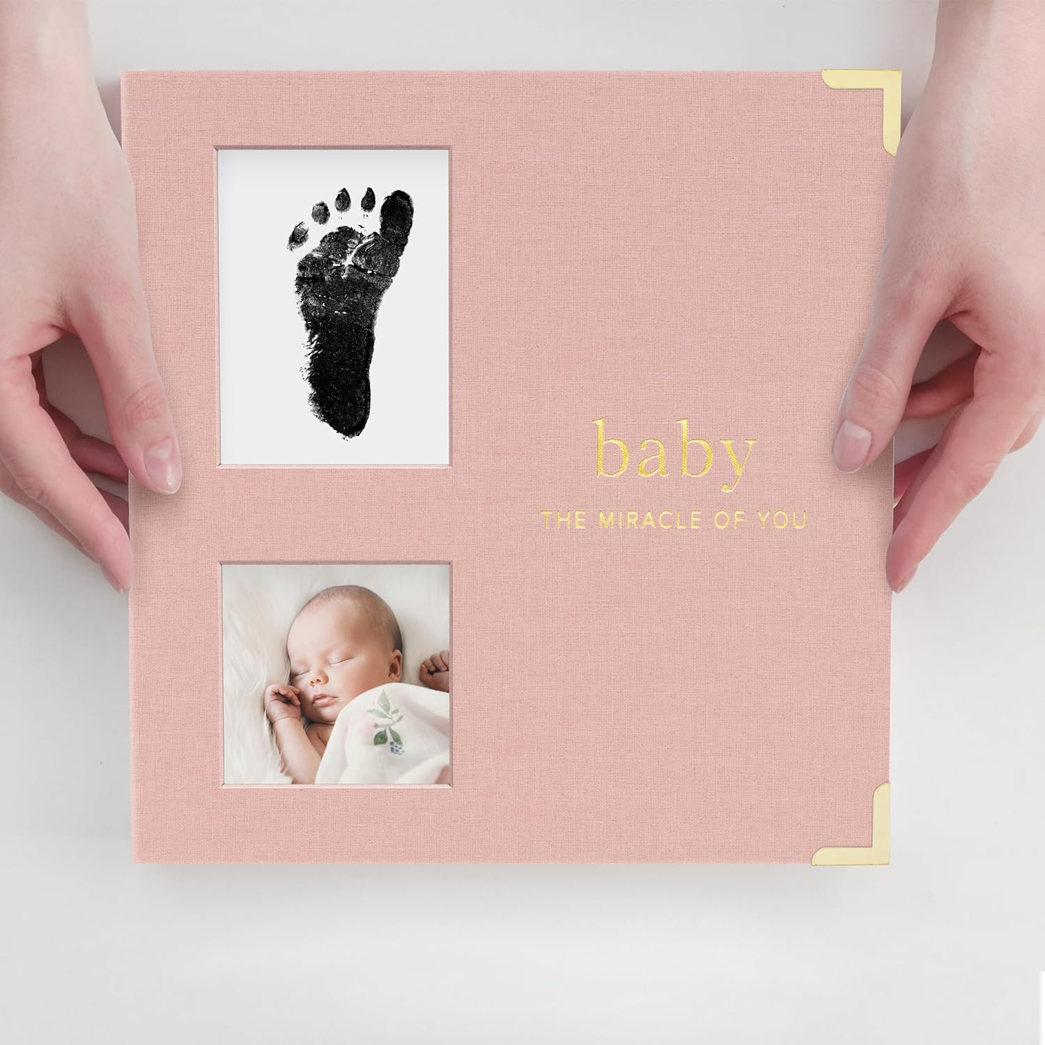 Keepsake Baby Memory Book for Boys and Girls &ndash; Timeless First 5 Year Baby Book with Photoslots &ndash; Cute Journal Scrapbook or Photo Album - Record a Milestone for Every Event from Birth to Age 5 - Pink image number 4