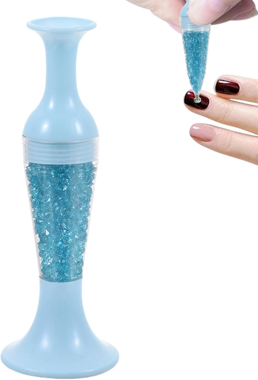 Mlqkpwy Gem Painting Tools | Gem Dotting Tool | Flower Pot Shaped Nail Point Pen, Comfortable Grip Self-Stick Pen for Painting Crafts