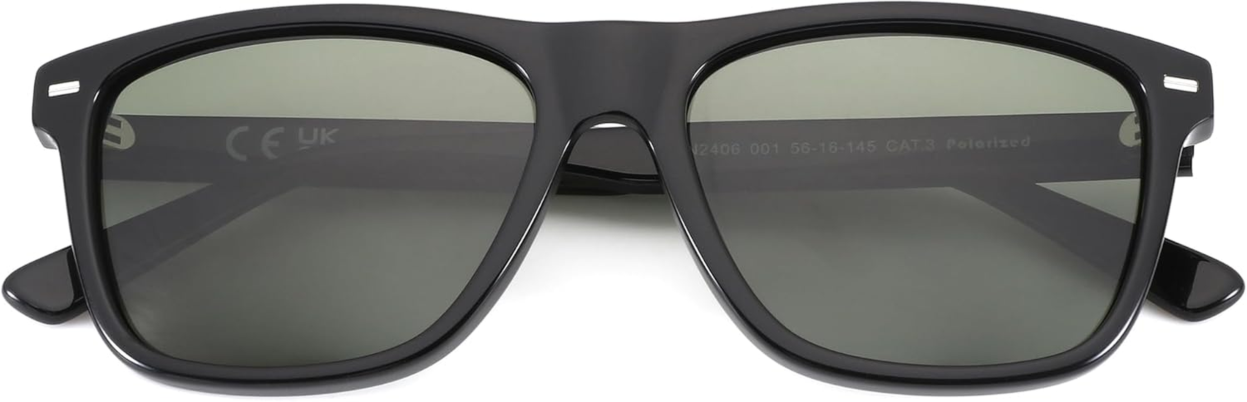 ZENOTTIC Square Sunglasses Mens Polarized: Square Sunglasses UV400 Protection - Classic Sunglass Retro Frame - C03 Yellow Demi / Grey image number 5