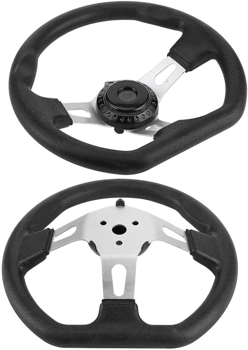 Akozon 270 Mm Go-Kart Steering Wheel | Racing Stroller Steering Wheel | Stroller Replacement Accessory image number 2