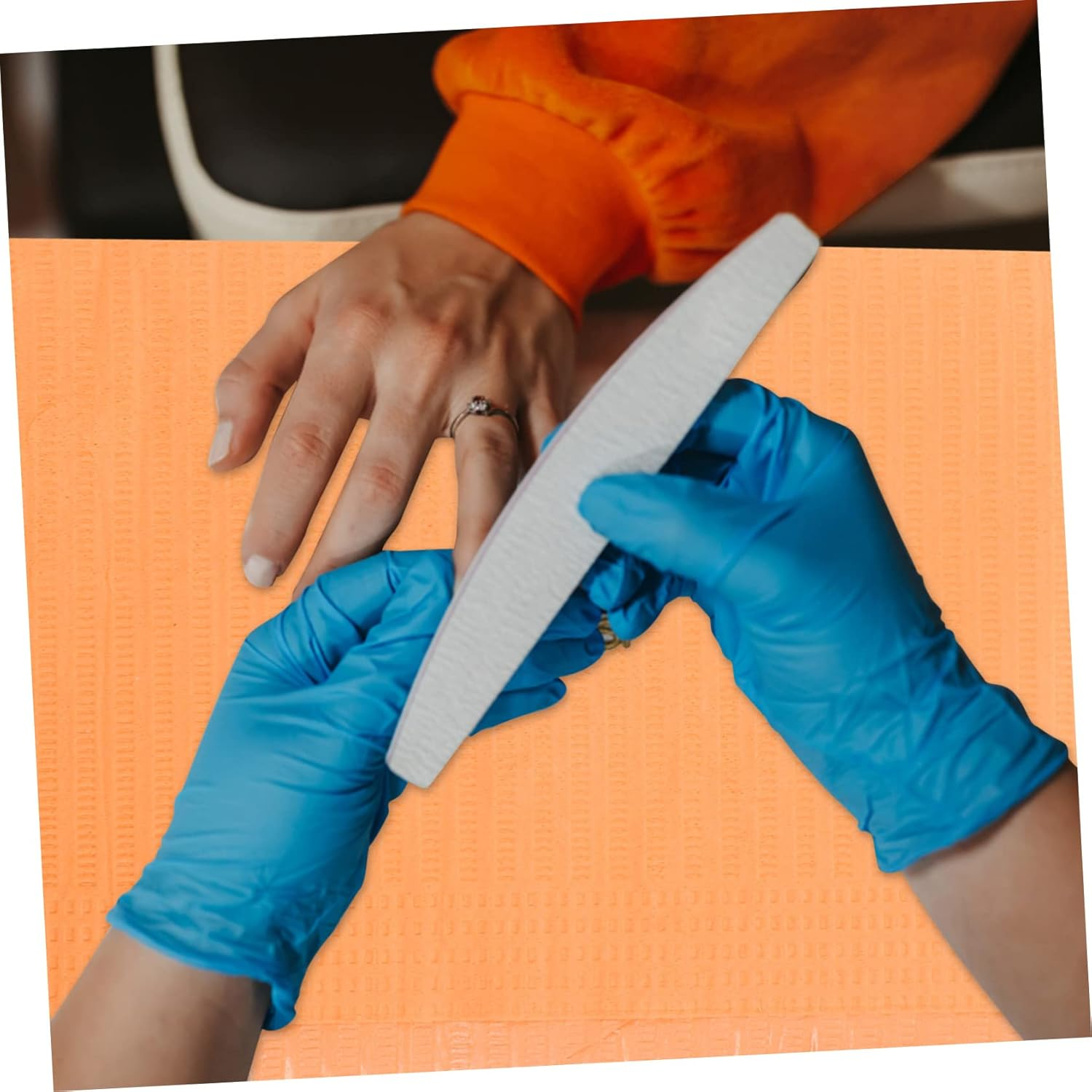 Healvian 125Pcs Manicure Tablecloths Disposable Mats Nail Art Pad Salon Supplies Water-Resistant Tablecloth Clean Pads image number 6