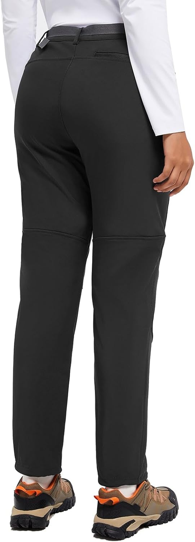 Baleaf Women'S Hiking Pants Fleece Lined Waterproof Cold Weather Insulated Ski Snow Pant Warm Winter Soft Shell