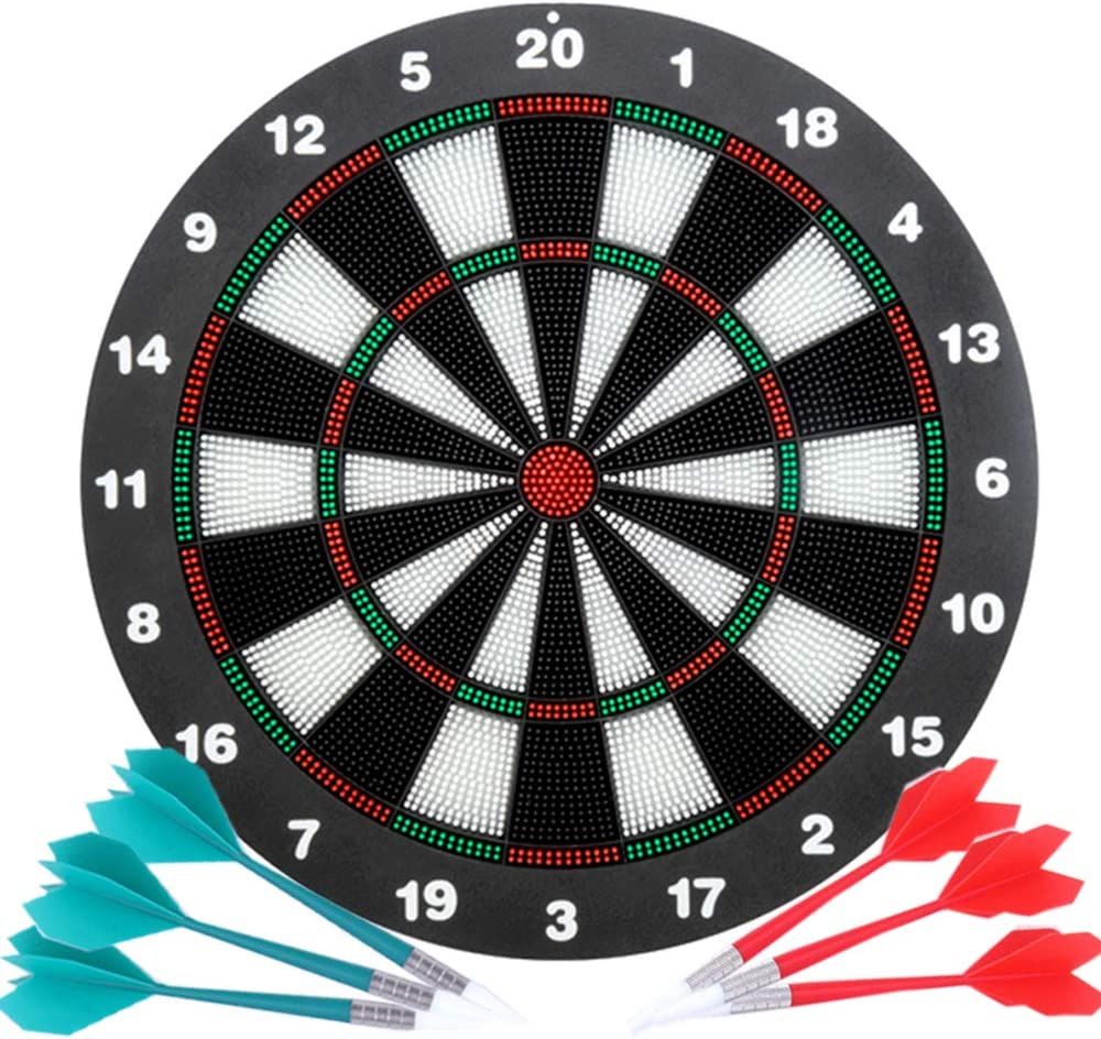 Safety Dart Board Set for Kids and Adults - 16 Inch Soft Rubber Board Game with 6 Darts for Outdoor/Indoor Family and Office - Best Game Toys Gifts for Boys Girls image number 3